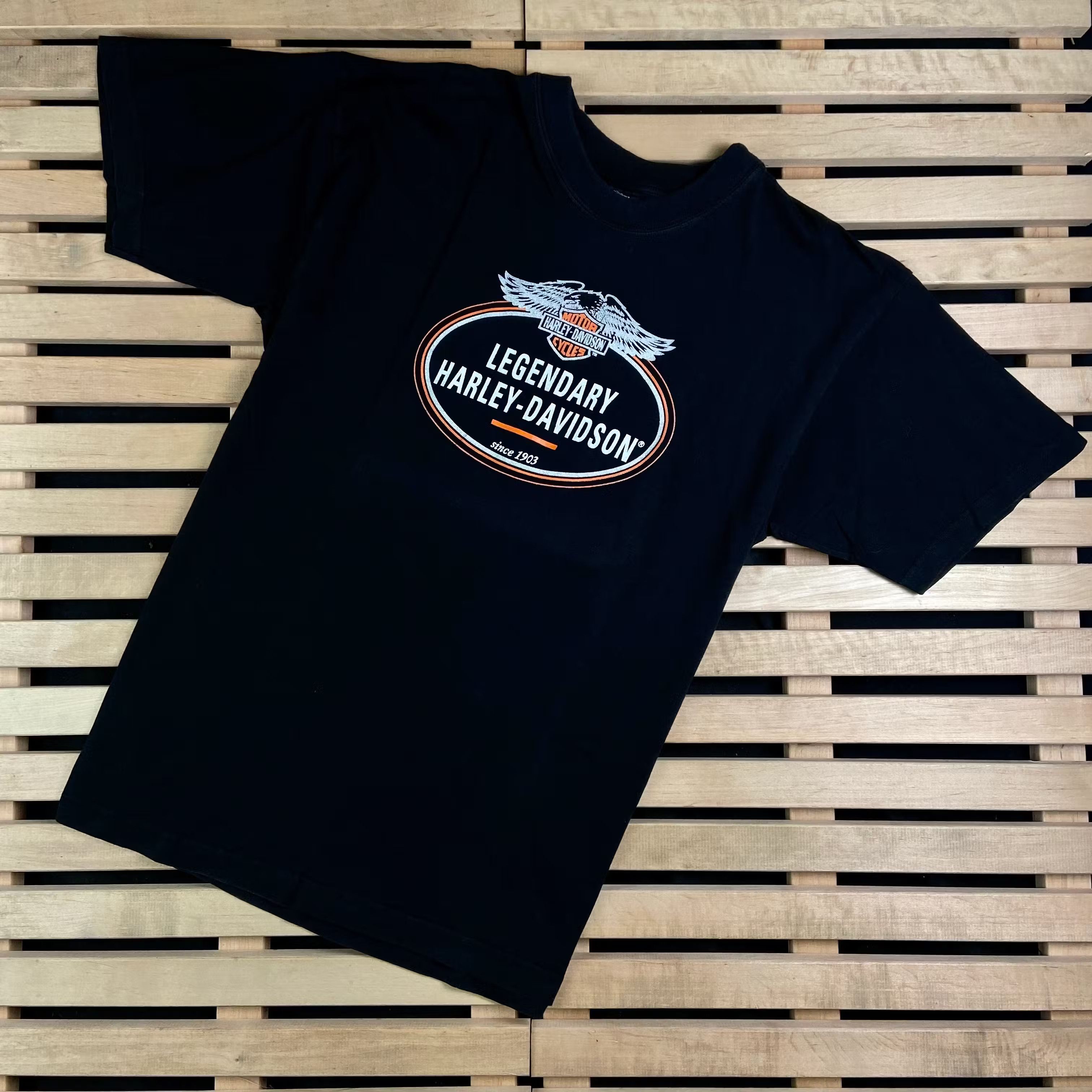 Band Tees Mens Vintage T Shirt Harley Davidson Legendary Size XL Size US XL / EU 56 / 4 - 1 Thumbnail
