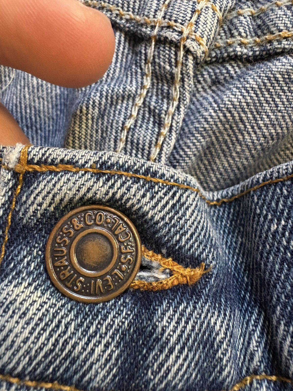 Levi's Vintage Old Levi’s Orange Tab Jeans Size US 34 / EU 50 - 4 Thumbnail