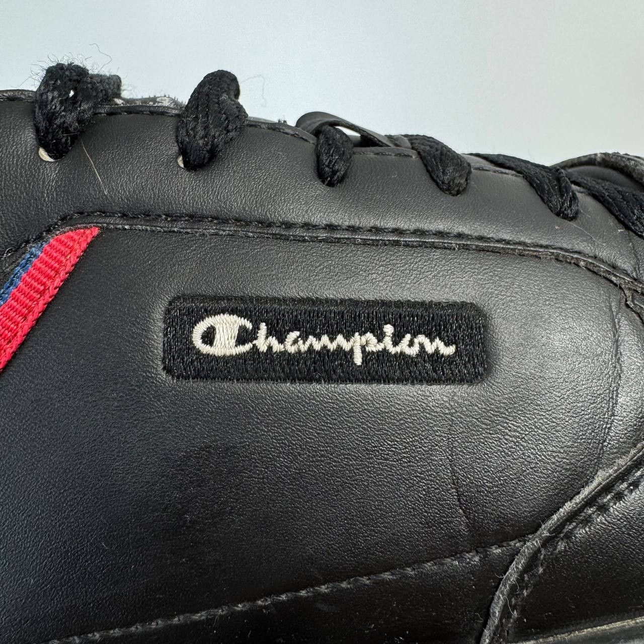 Champion Champion Black Leather Sneakers Mens Low Top Shoes EU 42 Size US 9 / EU 42 - 14 Thumbnail