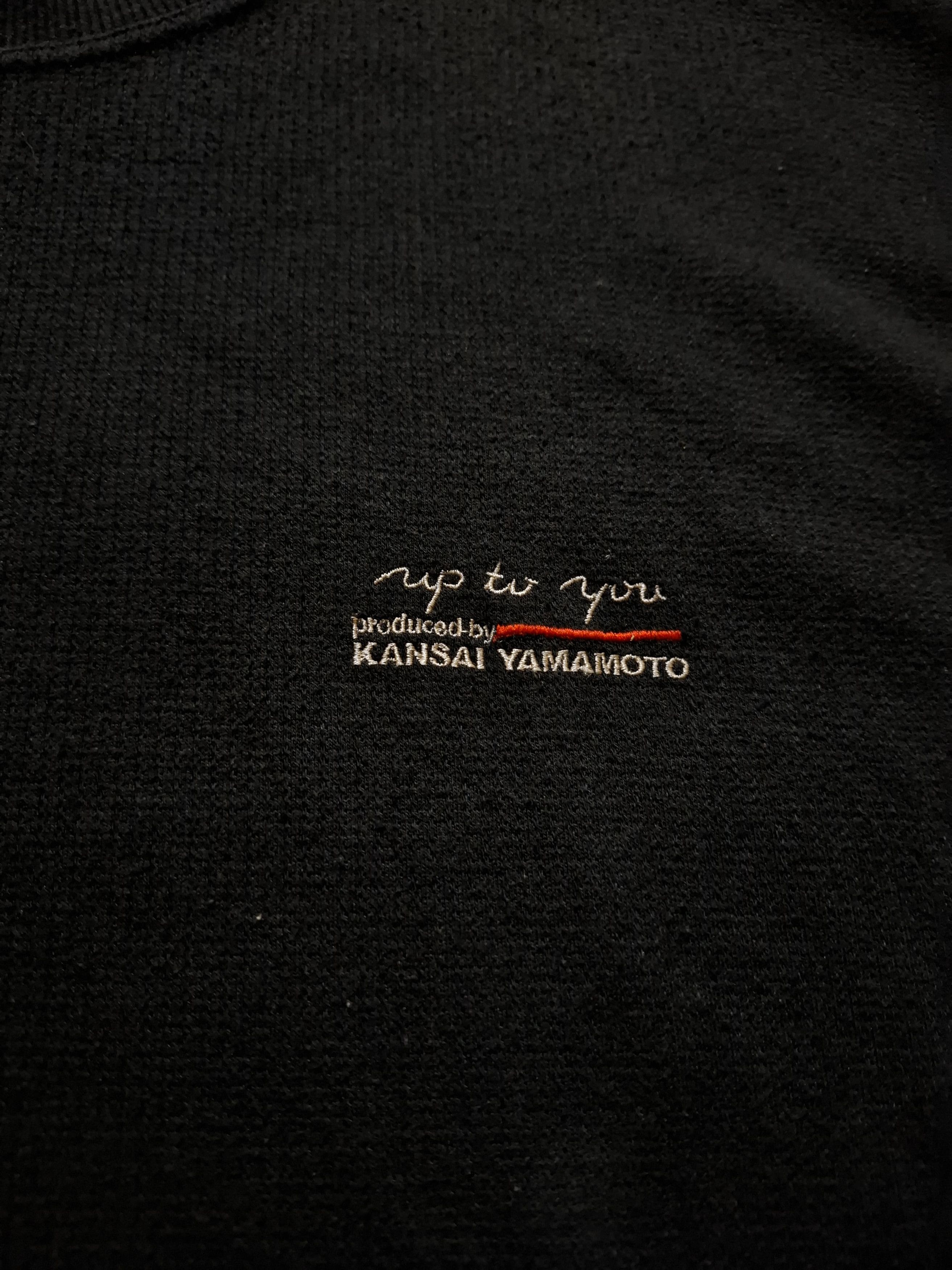 Kansai Yamamoto KANSAI YAMAMOTO "Up To You" Vintage Black Sweatshirt Jumper Size US XL / EU 56 / 4 - 3 Thumbnail