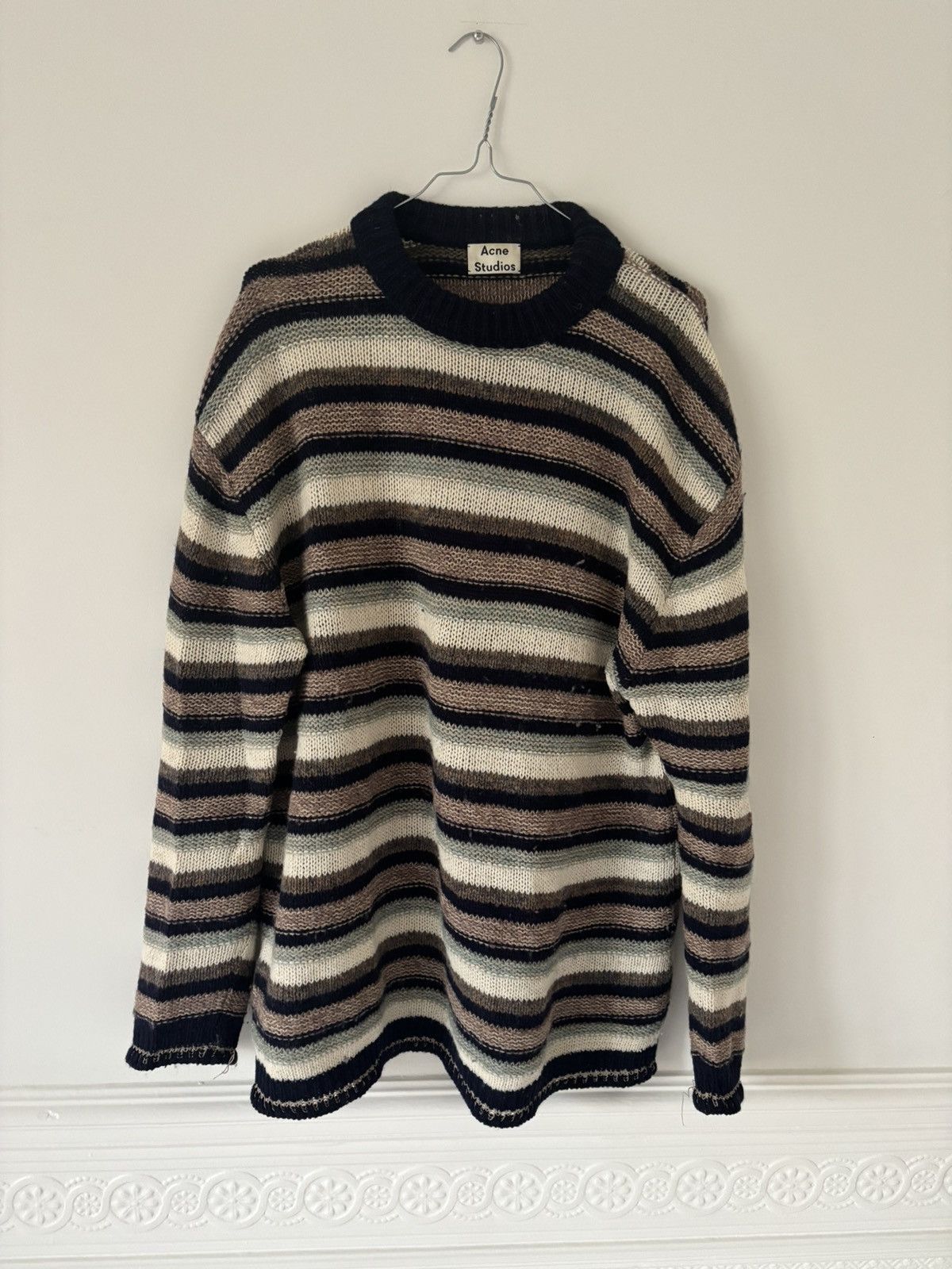 Acne Studios Acne studios striped heavy knit sweater Size US L / EU 52-54 / 3 - 1 Thumbnail