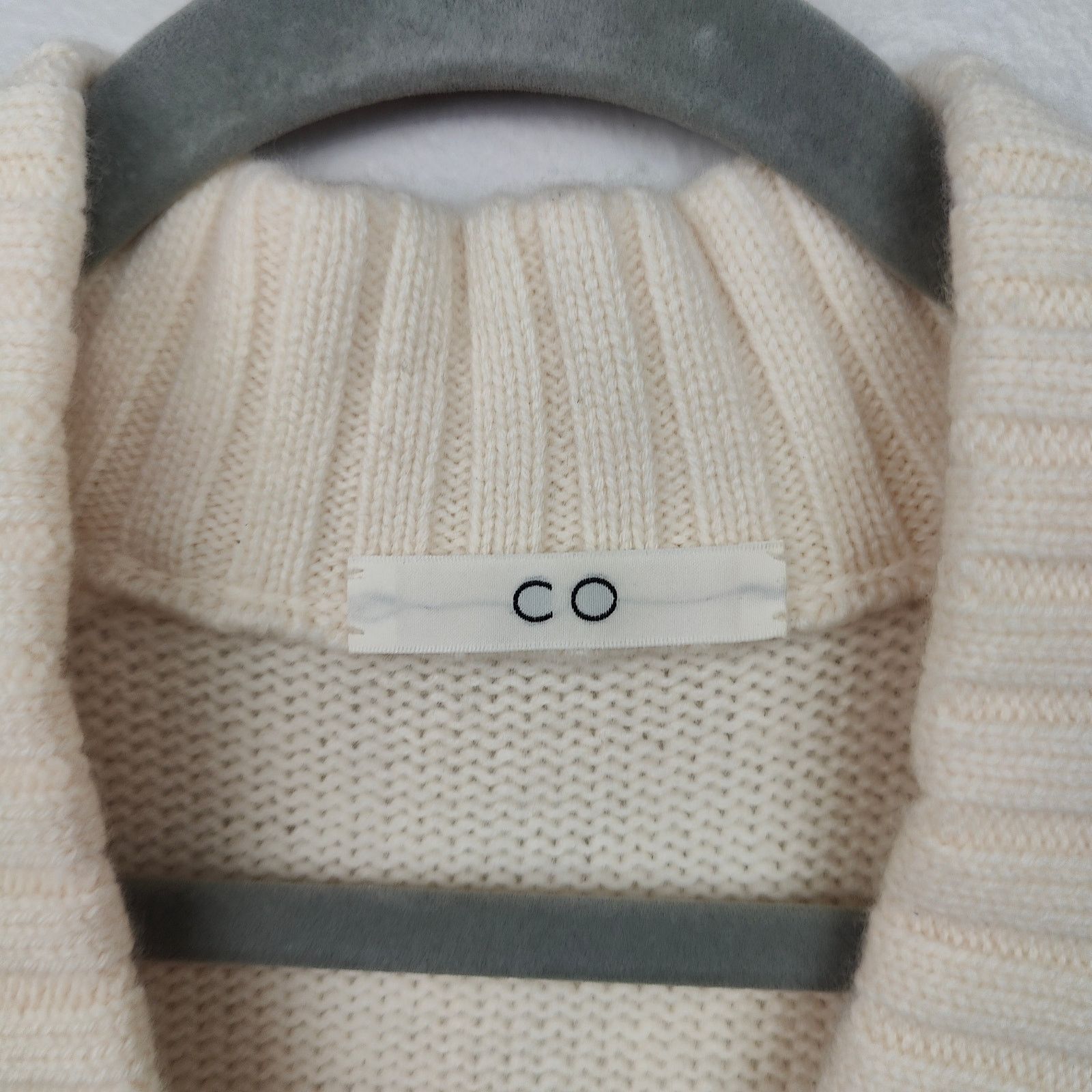 CO CO Wool and Cashmere Sweater Womens XS Cream Knit Pullover Size XS / US 0-2 / IT 36-38 - 6 Thumbnail