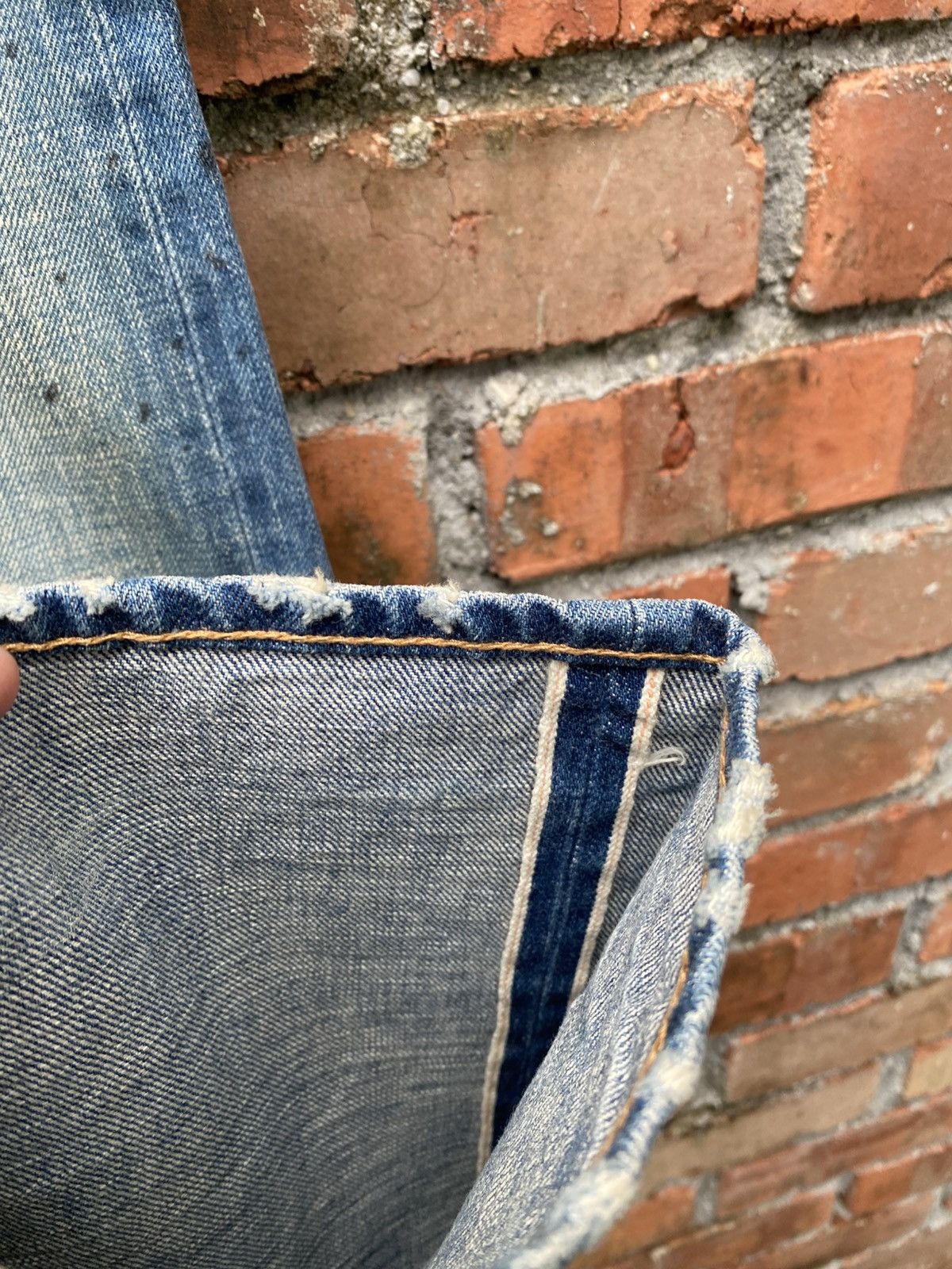 Designer × Japanese Brand × Journal Standard W32x30.5 Journal standard redline denime distressed Size US 32 / EU 48 - 6 Thumbnail