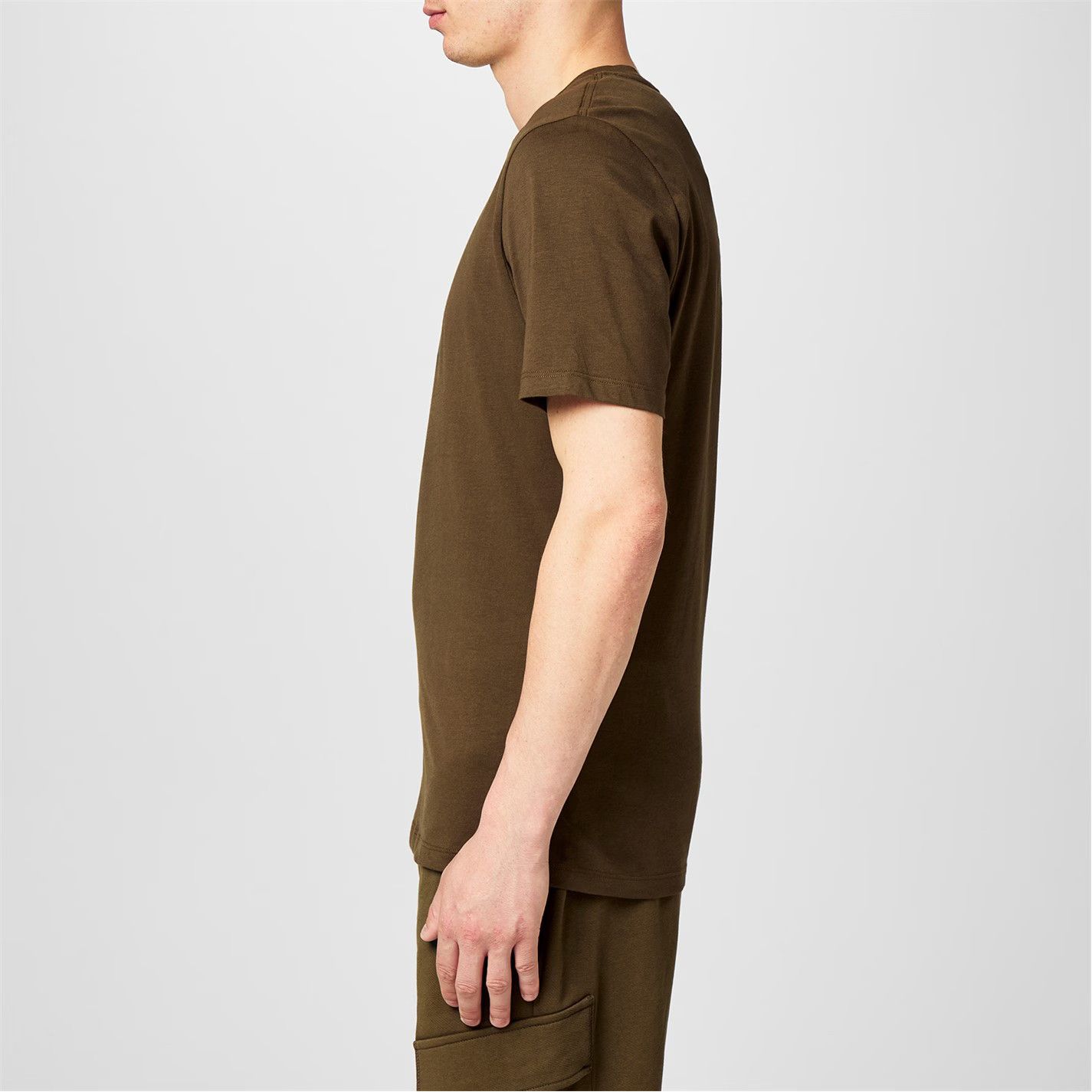 C.P. Company o1g2r1mq0426 Block Logo Regular Fit T-Shirt in Green Size US S / EU 44-46 / 1 - 5 Thumbnail