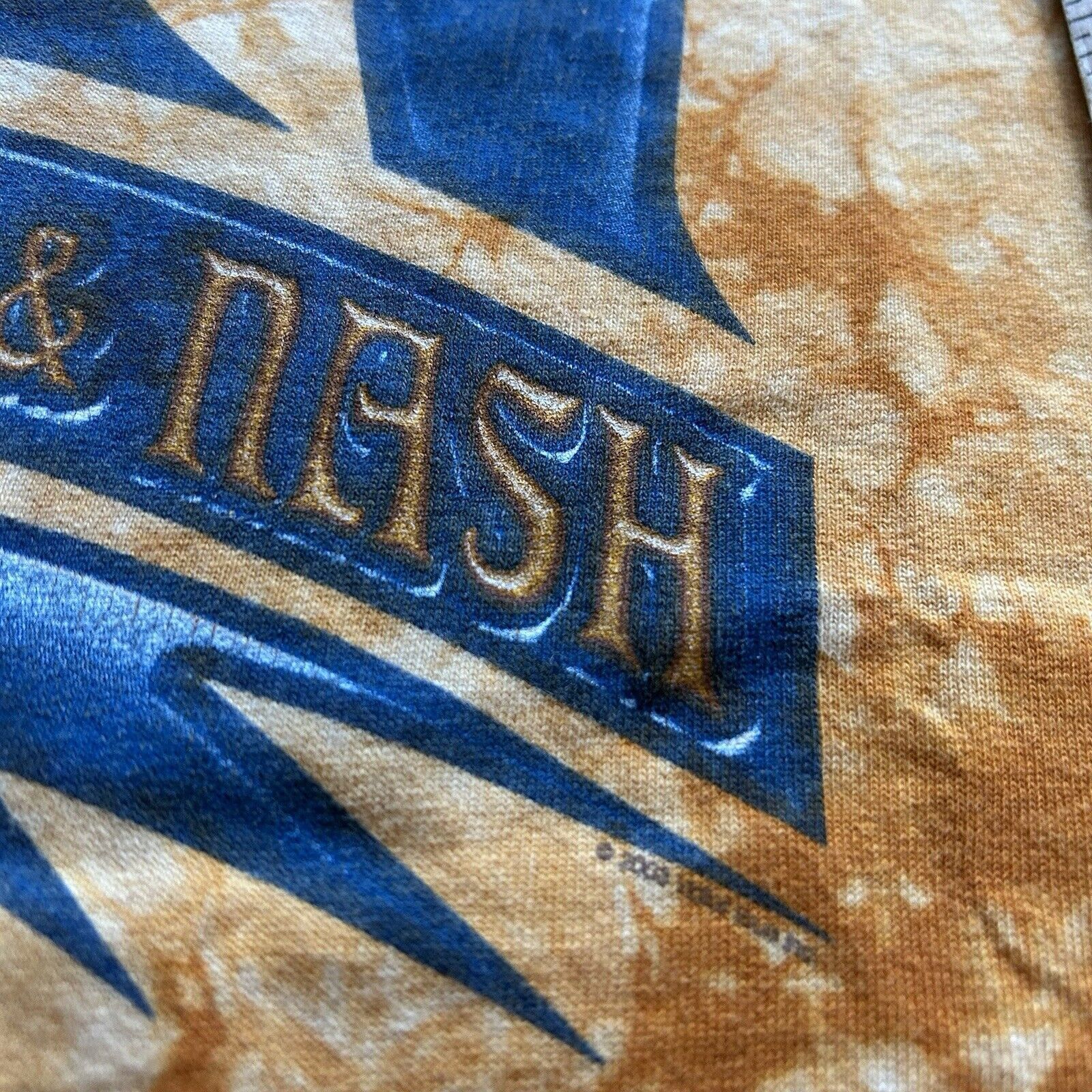 Anvil × Band Tees × Vintage Vintage Y2K Crosby, Stills & Nash T Shirt XL Tie Dyed Rare Size US XL / EU 56 / 4 - 3 Thumbnail
