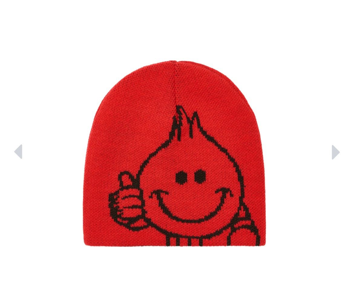 Palace Palace World Industries Reverso Nein Cuff Beanie Red Size ONE SIZE - 4 Thumbnail