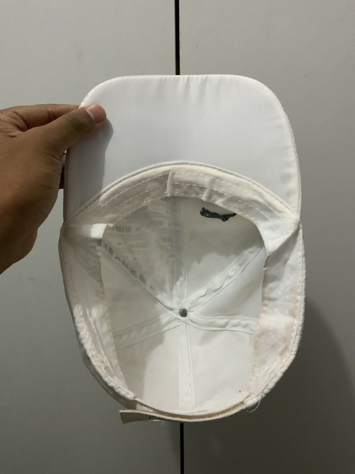 Japanese Brand Puma White Hat Size ONE SIZE - 9 Thumbnail