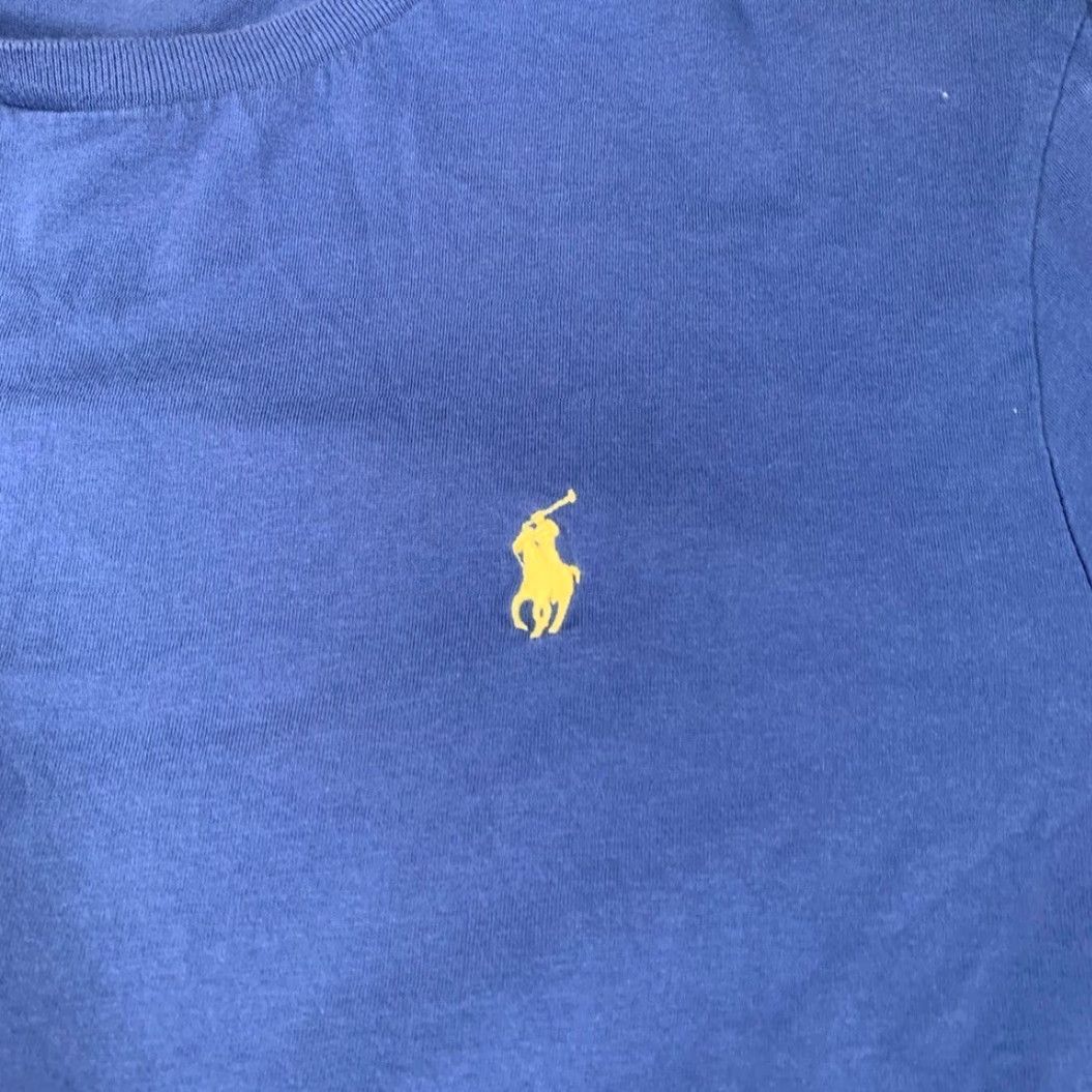 Polo Ralph Lauren Polo Ralph Lauren Polo by Ralph Lauren Classic Blue Tee with Yellow Logo Men's L Blue Shirt Tee Size US L / EU 52-54 / 3 - 2 Thumbnail