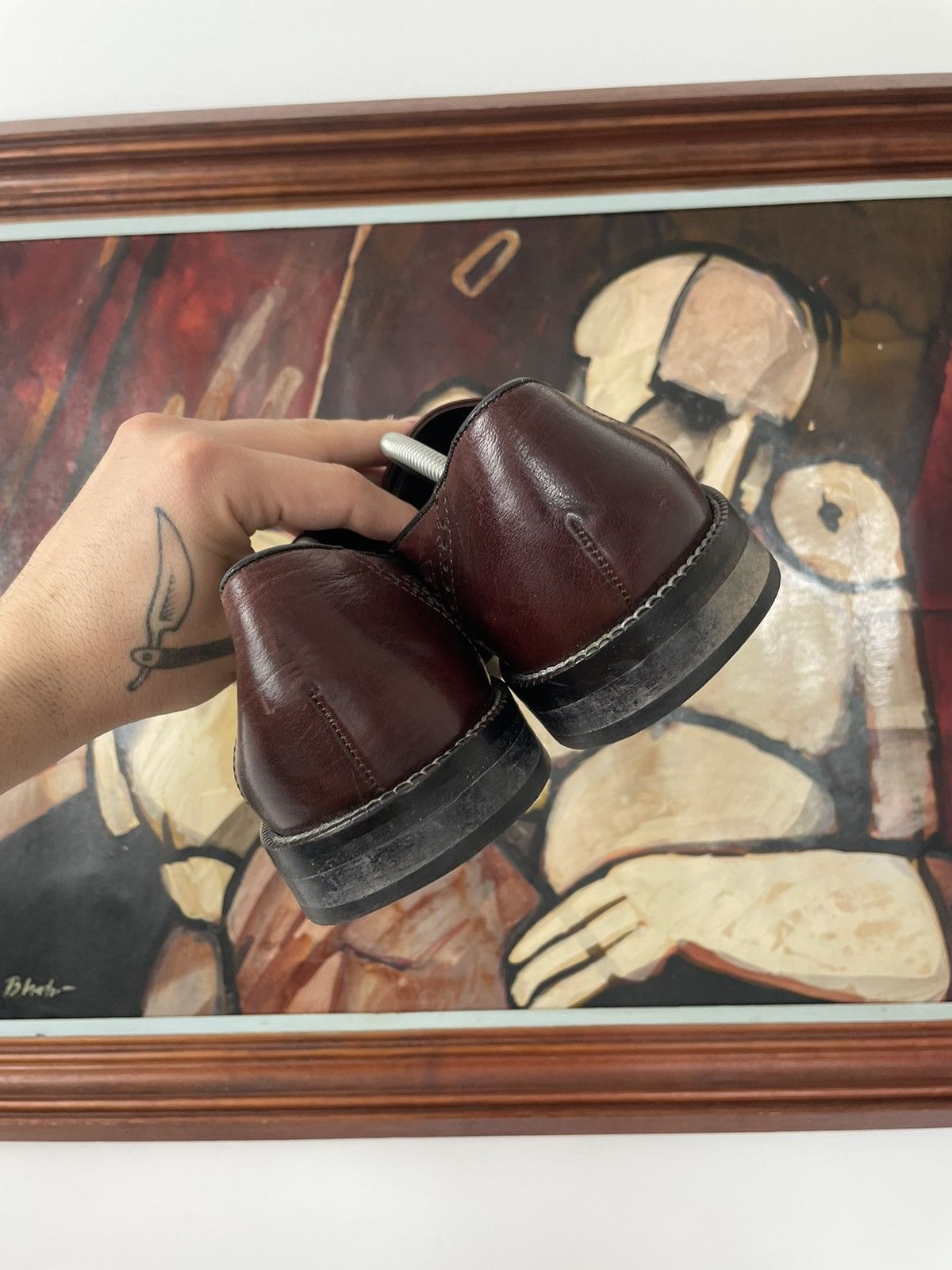 Leather Vintage Lloyd Luxury Brown Leather Loafers Casual Shoes Rare Size US 8.5 / EU 41-42 - 5 Thumbnail
