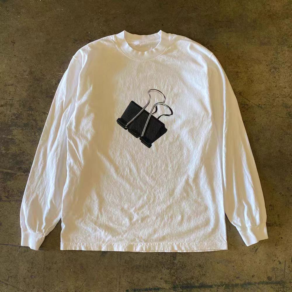 Japanese Brand × Vintage Street washed retro loose clip long sleeve t-shirt Size US M / EU 48-50 / 2 - 1 Thumbnail