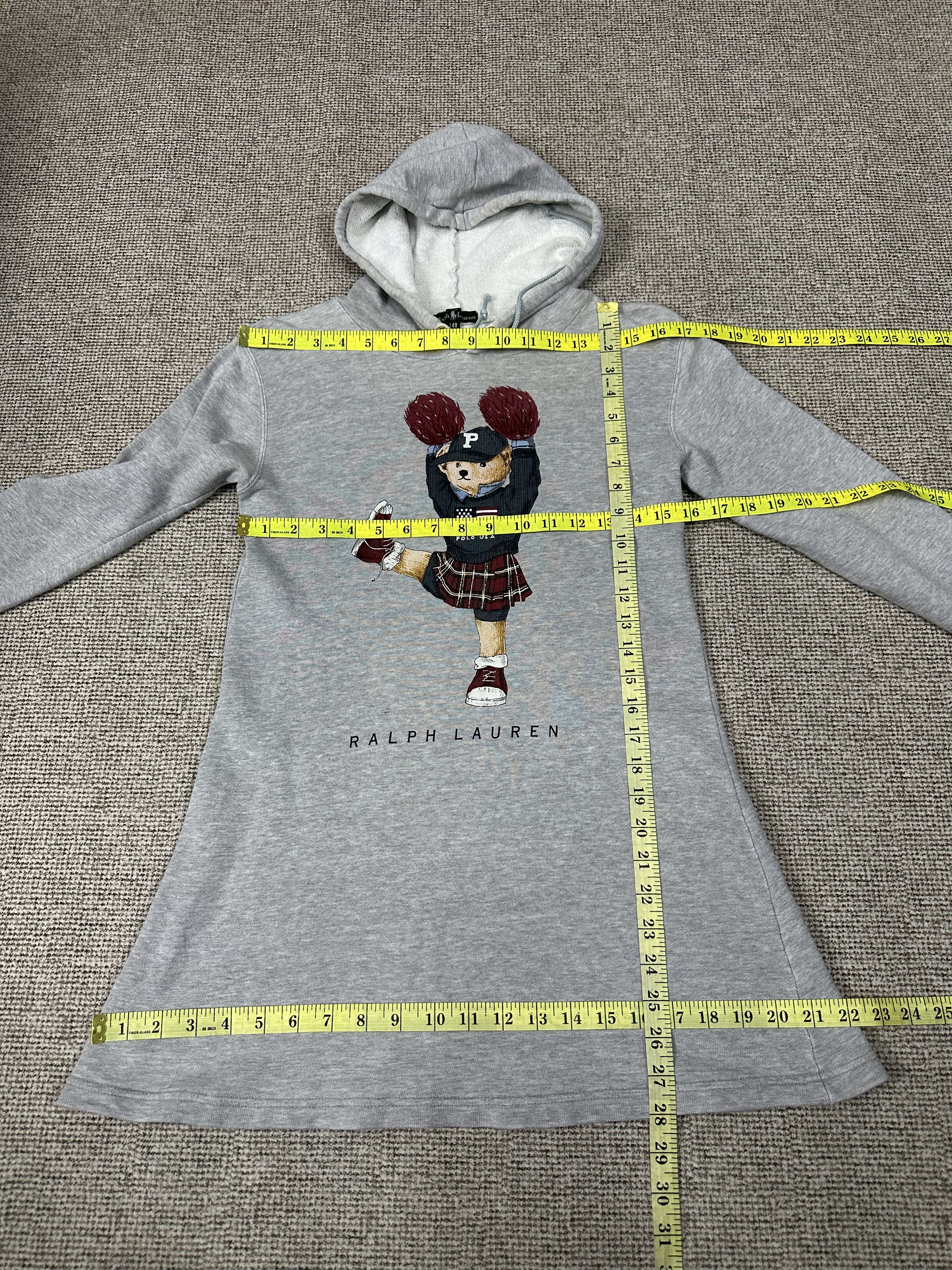 Ralph Lauren Vintage Ralph Lauren Bear Women Long Hoodie Z439 Size XS / US 0-2 / IT 36-38 - 4 Thumbnail