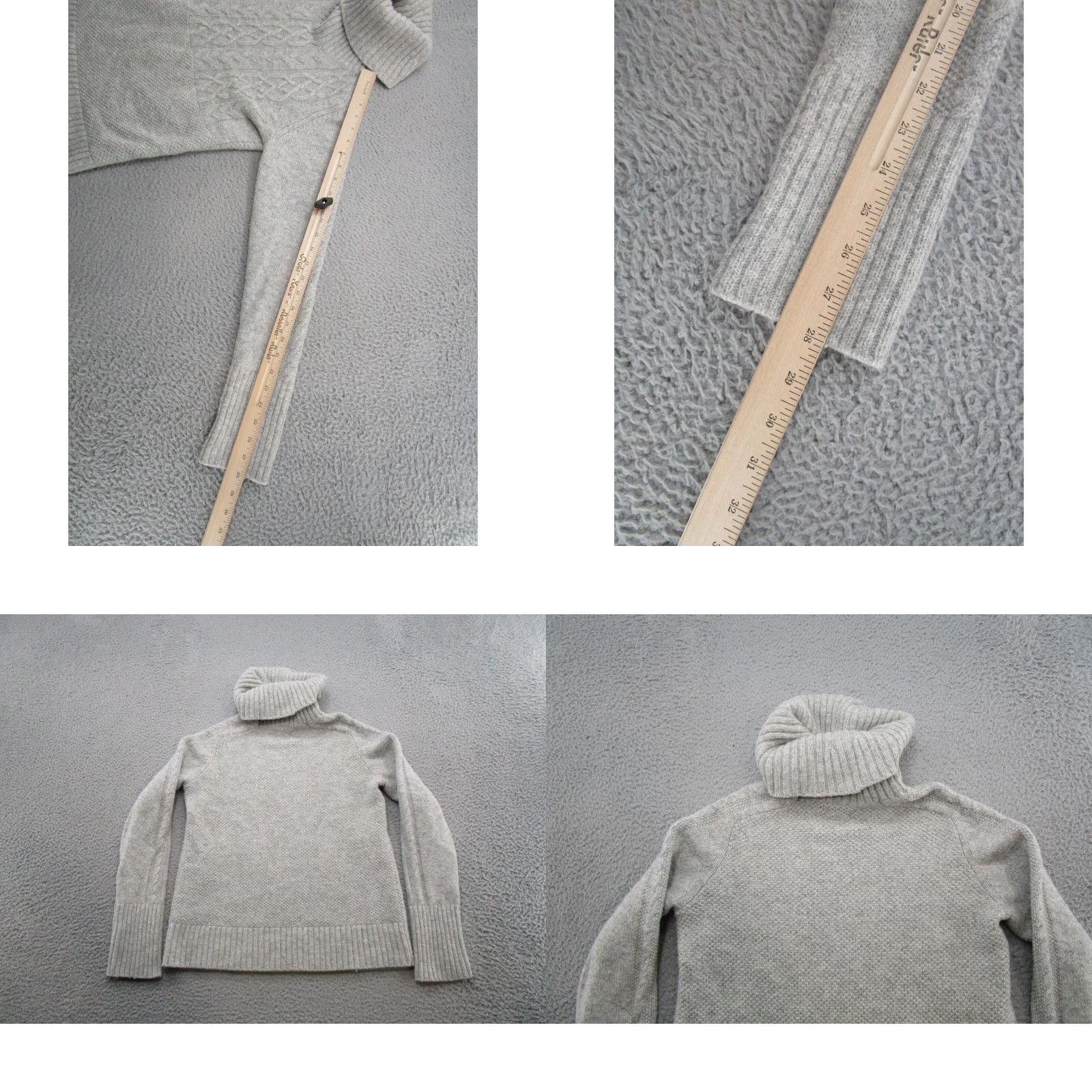 Gap **Women's Gray Wool Blend Turtleneck Pullover Size Medium Knit Sweater** User: Women's Gray Wool Blend Turtleneck Pullover Size Medium Knit Sweater Size M / US 6-8 / IT 42-44 - 8 Thumbnail