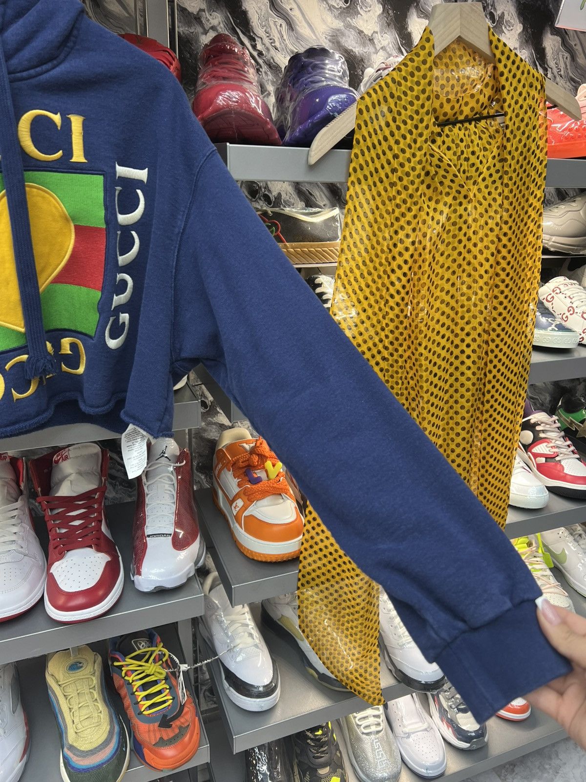 Gucci Gucci Crop Top Hoodie Size L / US 10 / IT 46 - 3 Thumbnail
