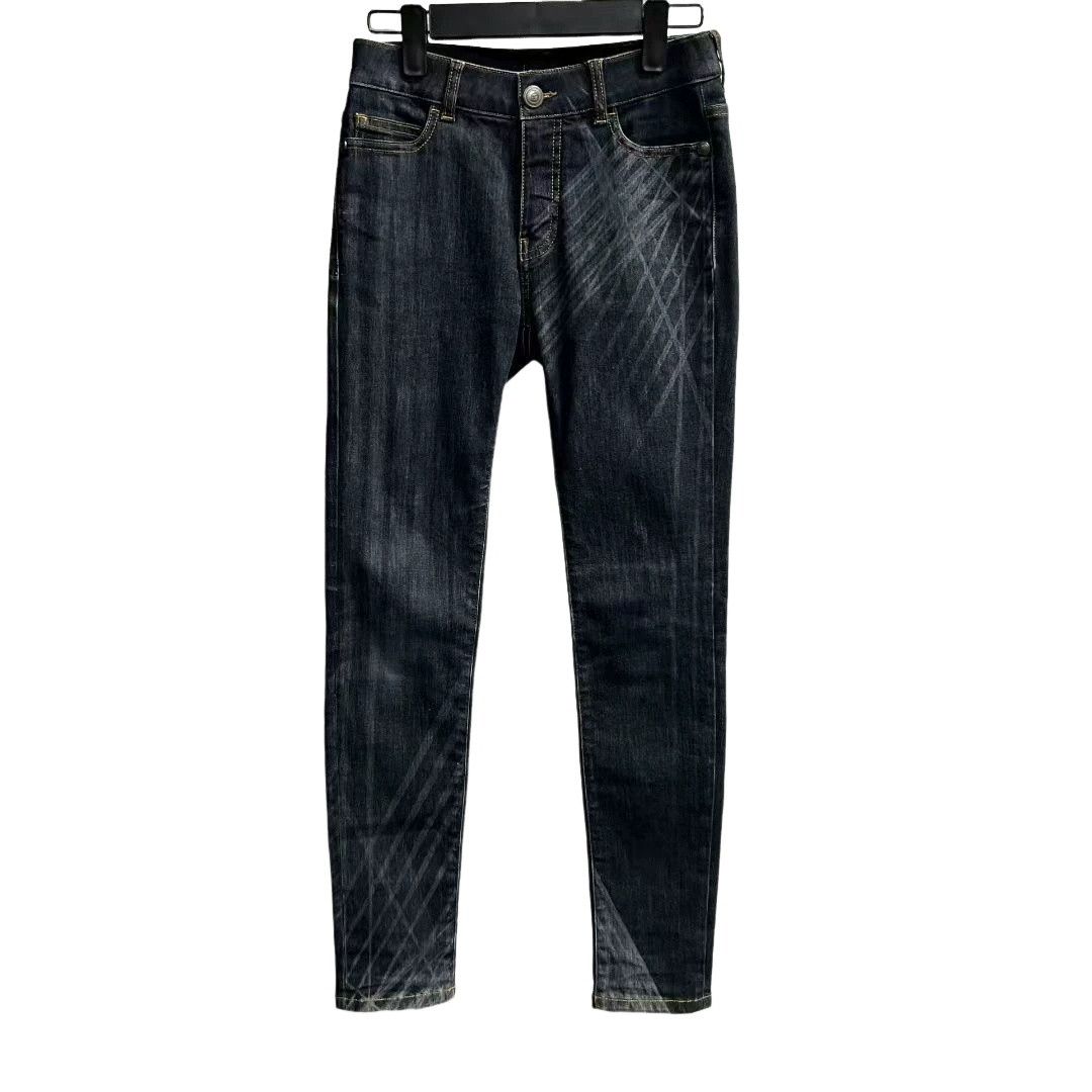 Chanel Chanel Striped Pattern Denim Jeans Size 34 Size 25" / US 0 / IT 36 - 1 Thumbnail