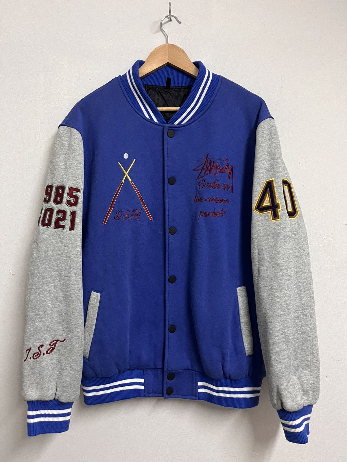Japanese Brand stussy rip off japanese brand varsity jackets Size US L / EU 52-54 / 3 - 2 Thumbnail