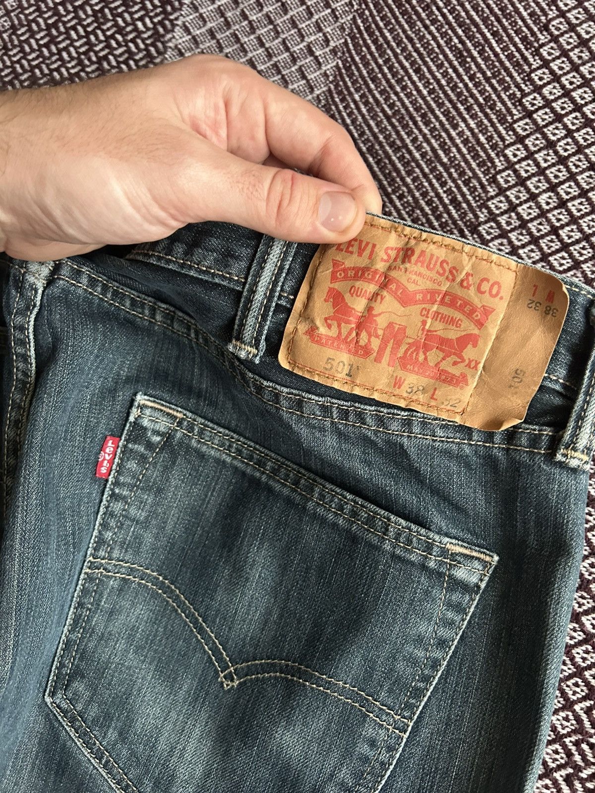 Levi's Vintage Levis Faded Jeans Washed Denim Mens Size W38 L32 Y2K Size US 38 / EU 54 - 5 Thumbnail