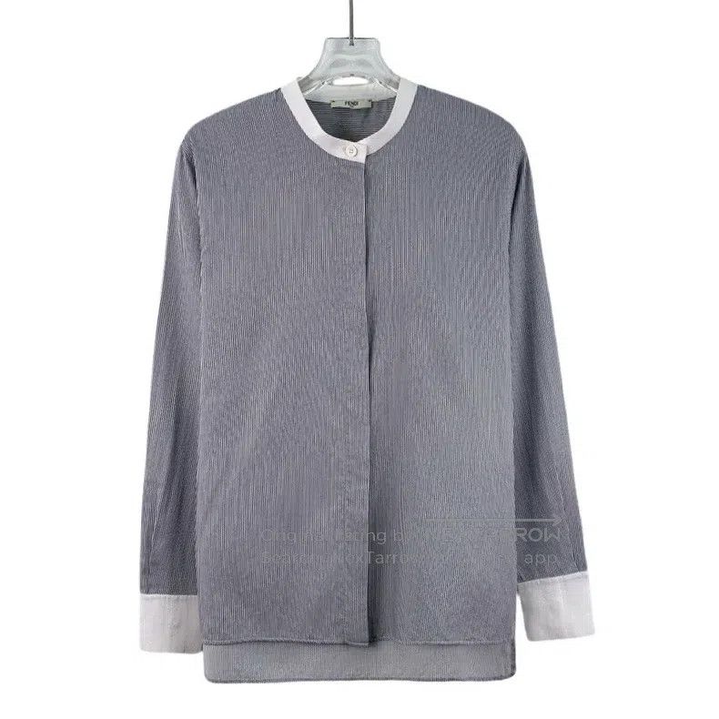 Fendi Fendi Color block striped cotton round neck long sleeve sh Size XXS / US 00 / IT 34 - 1 Thumbnail