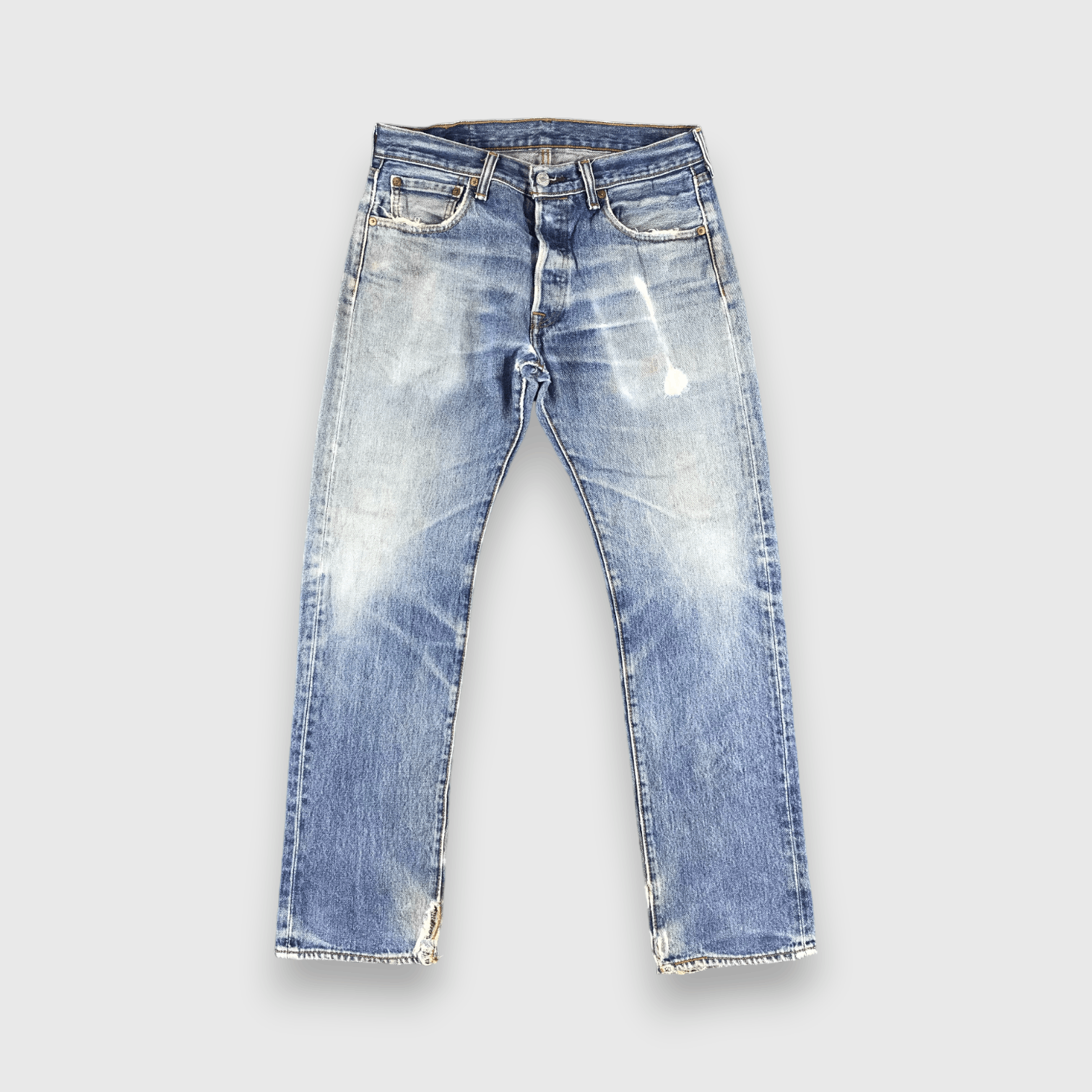 Levi's Vintage Blue Wash Levis 501 Jeans-J2371 Size US 31 - 1 Thumbnail