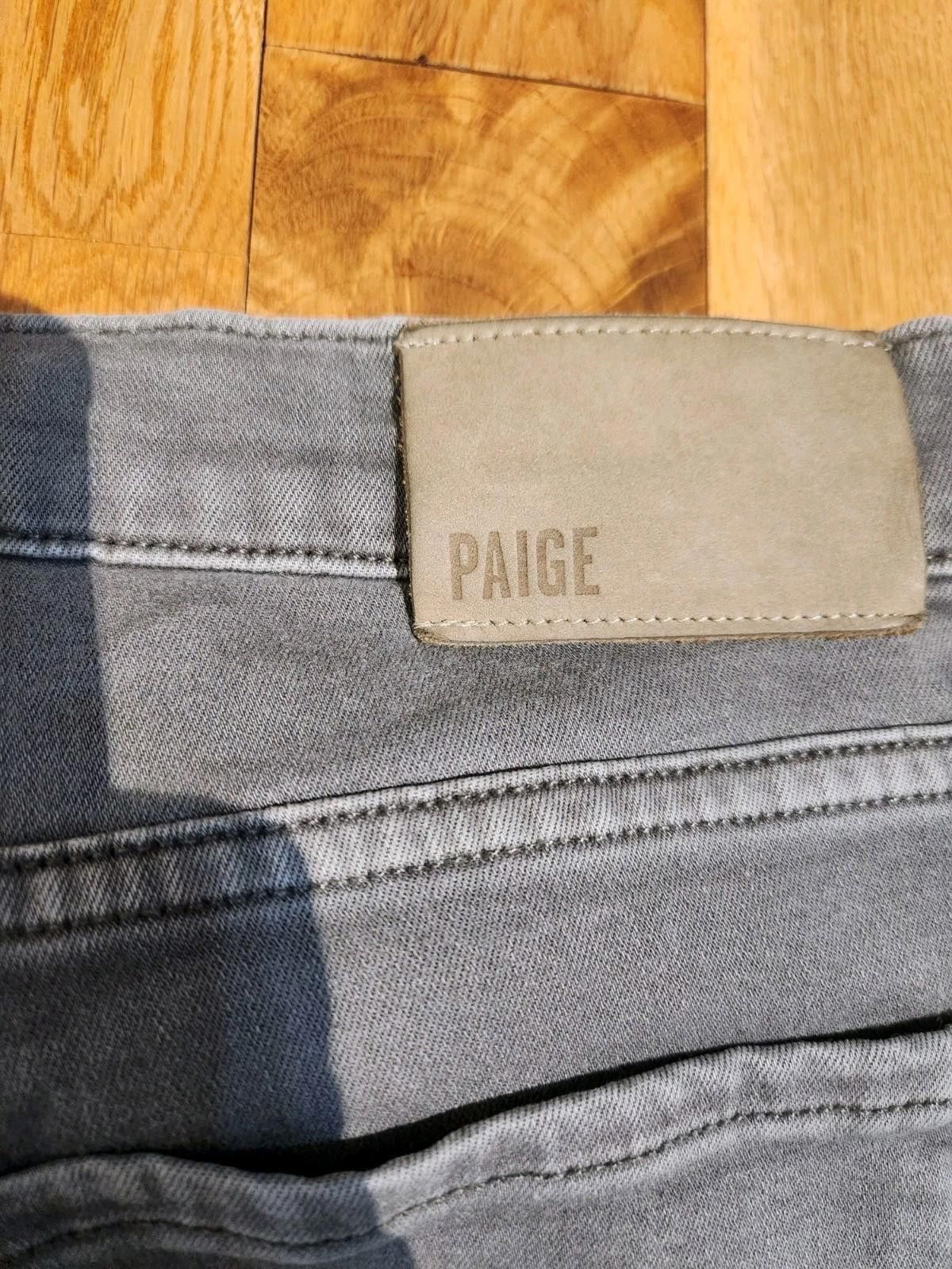 Paige PAIGE Lennox Jeans Men's 31x31 Gray Denim Slim Fit Jeans Size US 31 - 5 Thumbnail