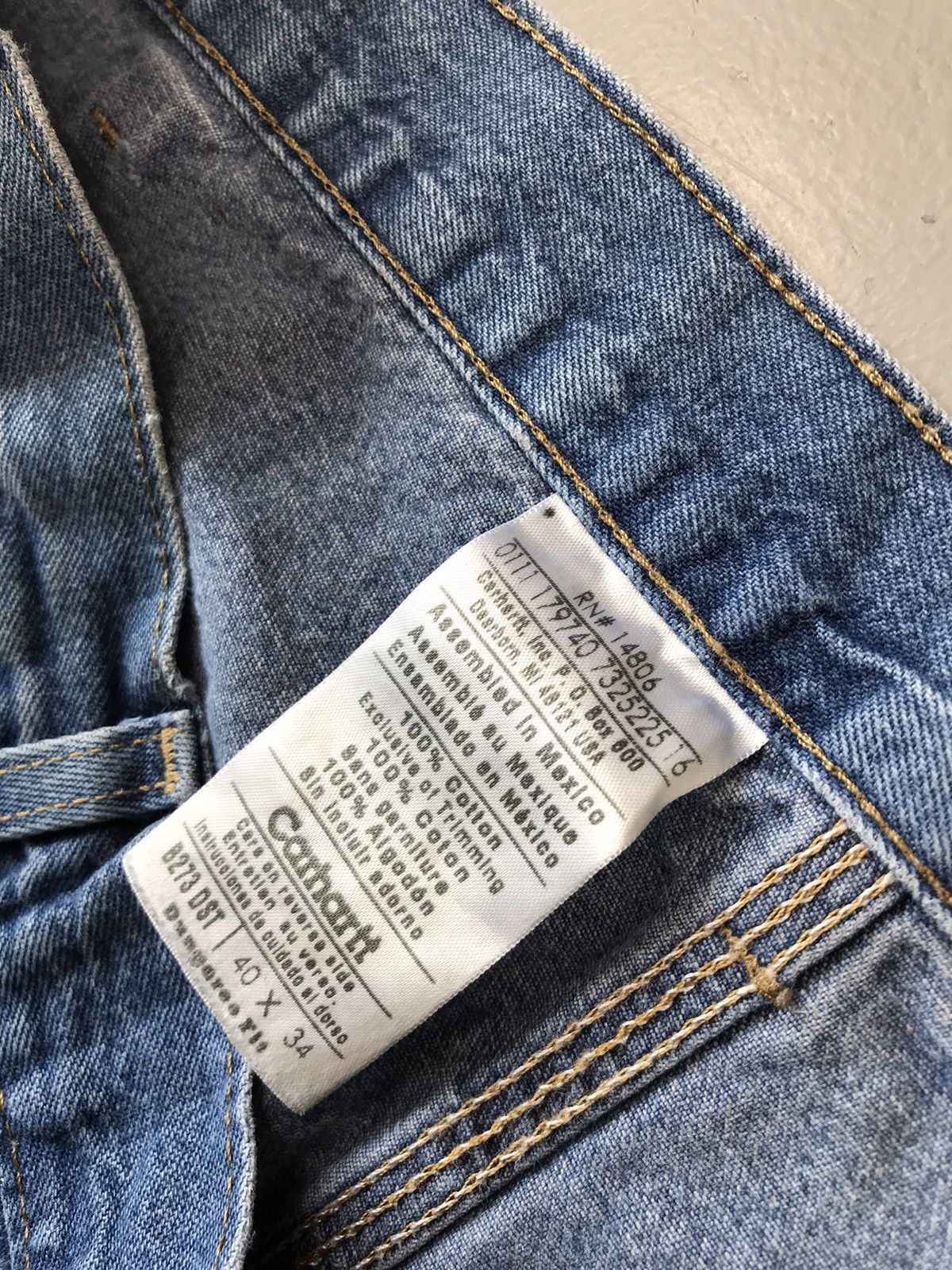Carhartt × Vintage Rare vintage Carhartt b273 dst double knee denim Size US 40 / EU 56 - 6 Thumbnail