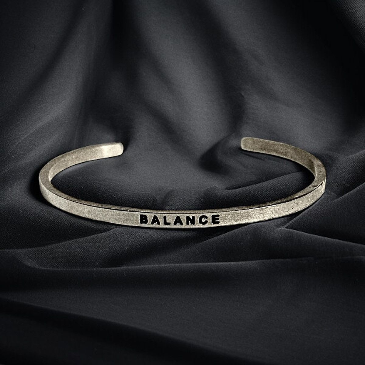 Other MantraBand SS Balance inspirational cuff bracelet Size ONE SIZE - 2 Thumbnail