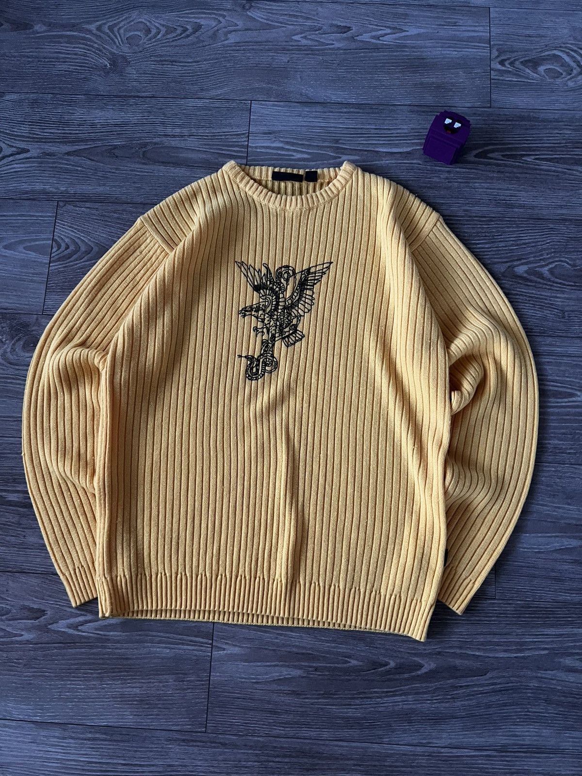 Japanese Brand Avant Garde Japanese Style Straight Cotton Drip Y2K Sweater Size US L / EU 52-54 / 3 - 10 Thumbnail