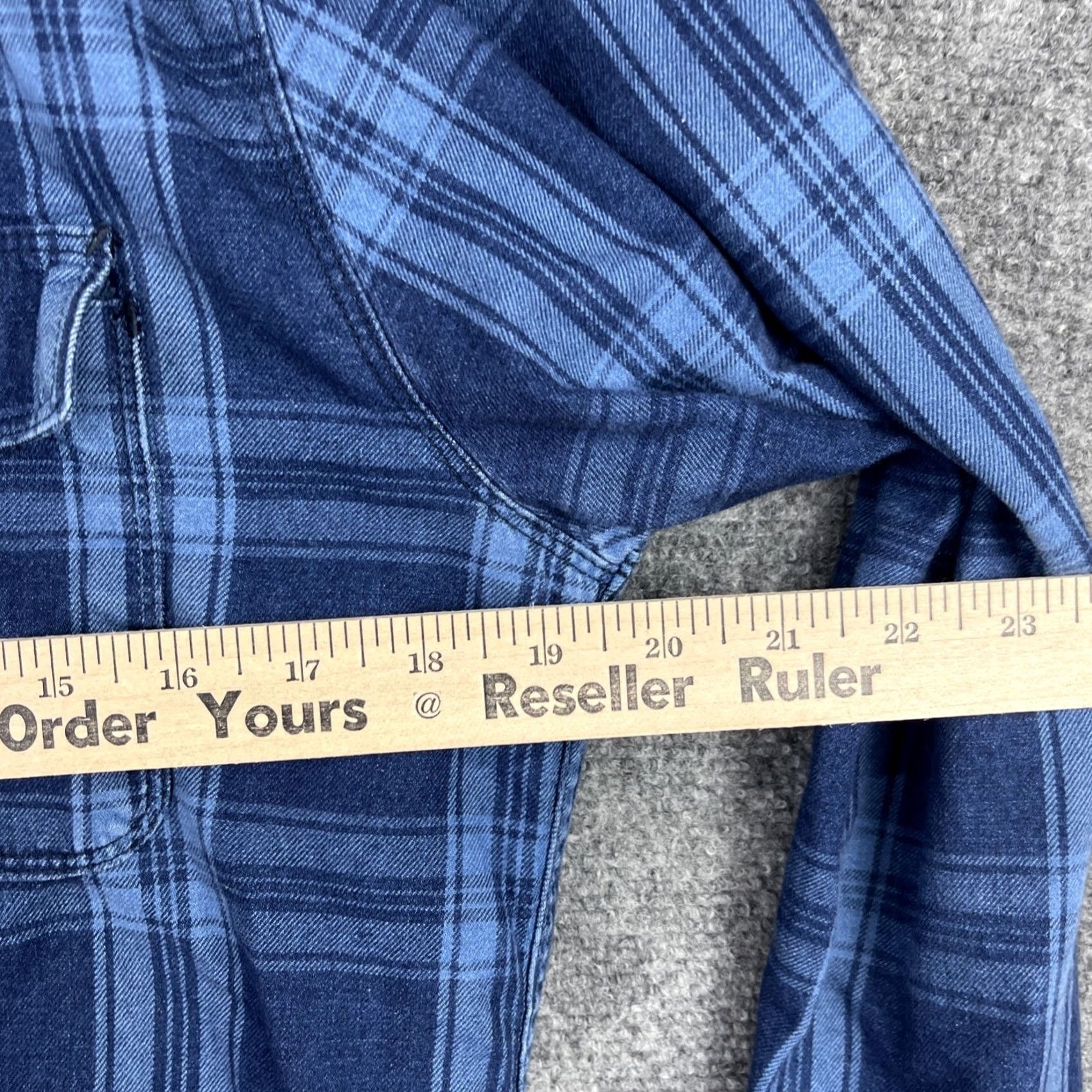 Freenote Cloth Freenote Cloth Shirt Mens Small Blue Plaid Flannel Woven Japan Fabric USA Made Size US S / EU 44-46 / 1 - 7 Thumbnail