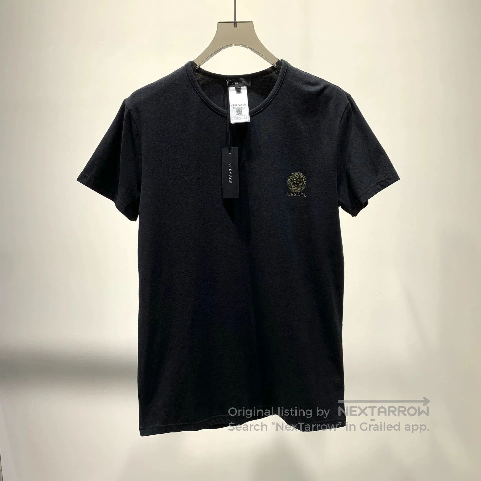 Versace Versace Medusa Black Short Sleeve Top. Size US L / EU 52-54 / 3 - 1 Thumbnail