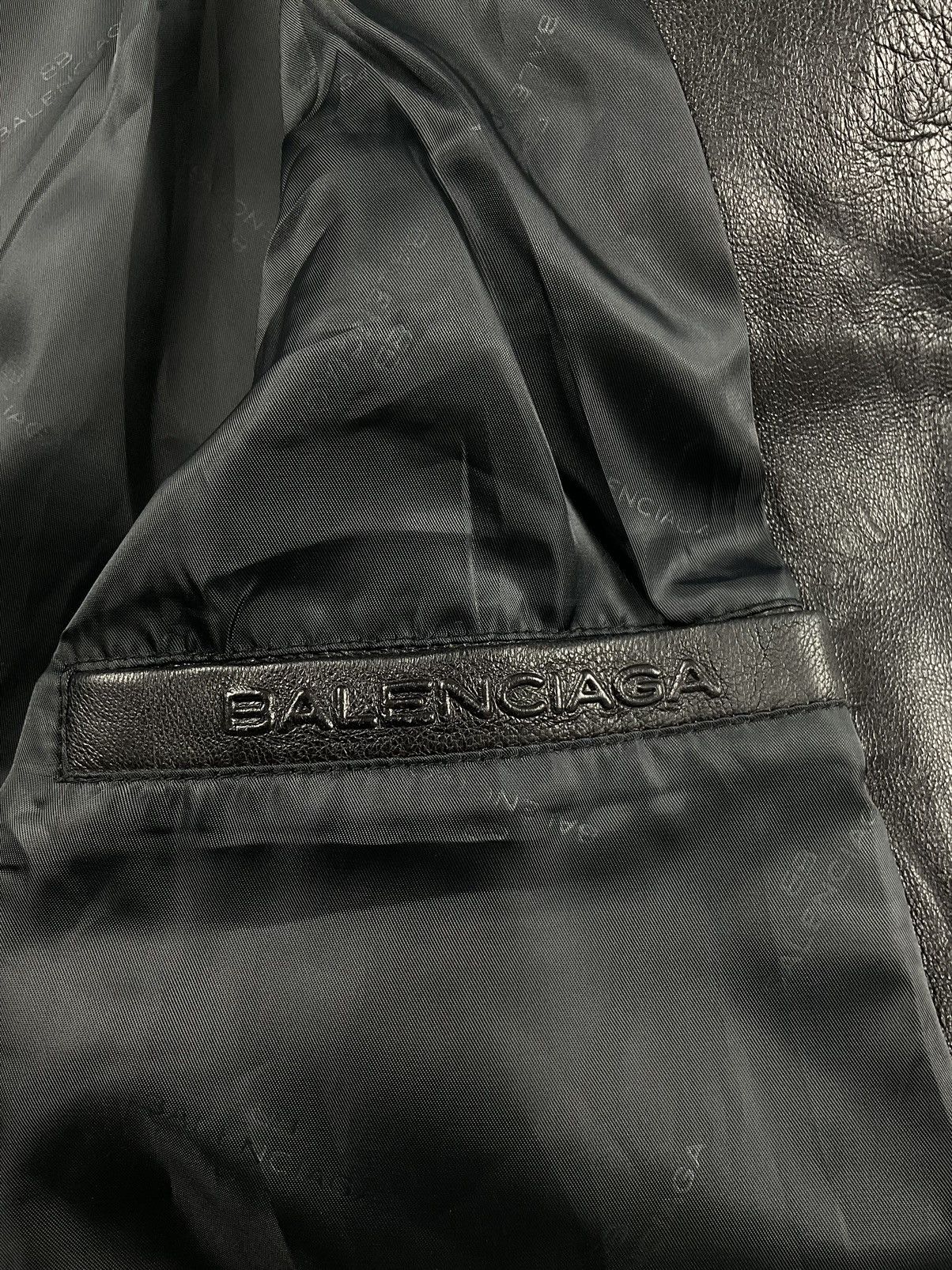 Balenciaga Vintage Balenciaga Leather Jacket Size US XL / EU 56 / 4 - 12 Thumbnail