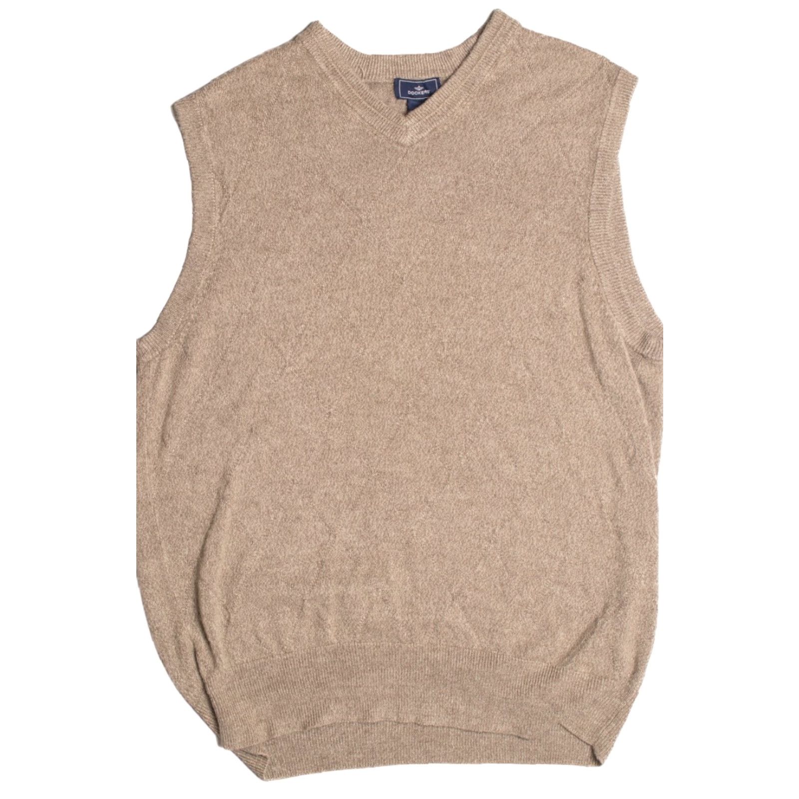 Dockers VINTAGE Dockers Brown Vest Large Sleeveless Knit Pullover 560 25.5” 20.5” Chest Brown Acrylic Mens Boys Girls Size US L / EU 52-54 / 3 - 2 Thumbnail