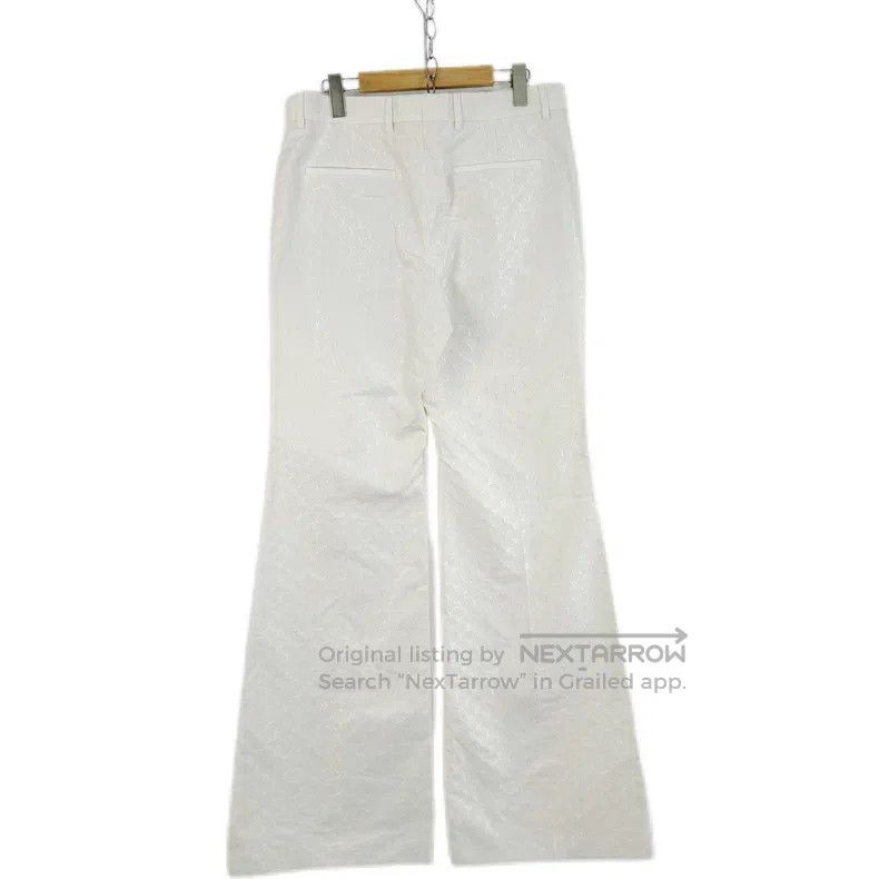 Louis Vuitton Louis Vuitton White High Waist Full Embroidered Logo Sligh Size 34" / US 12 / IT 48 - 2 Thumbnail