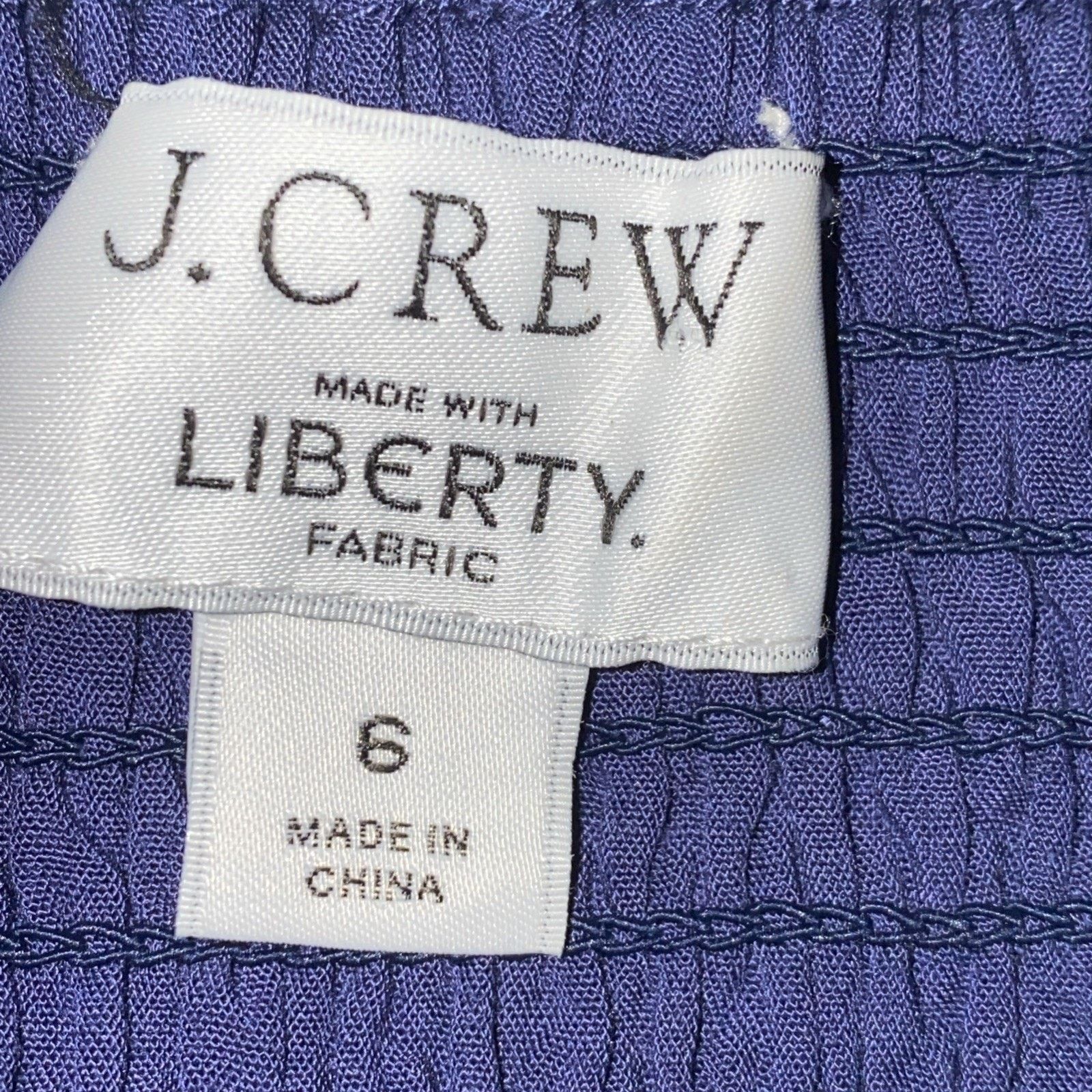 J.Crew JCREW Women Sweetheart Liberty Blue Floral Mini Dress 6 Size M / US 6-8 / IT 42-44 - 4 Thumbnail