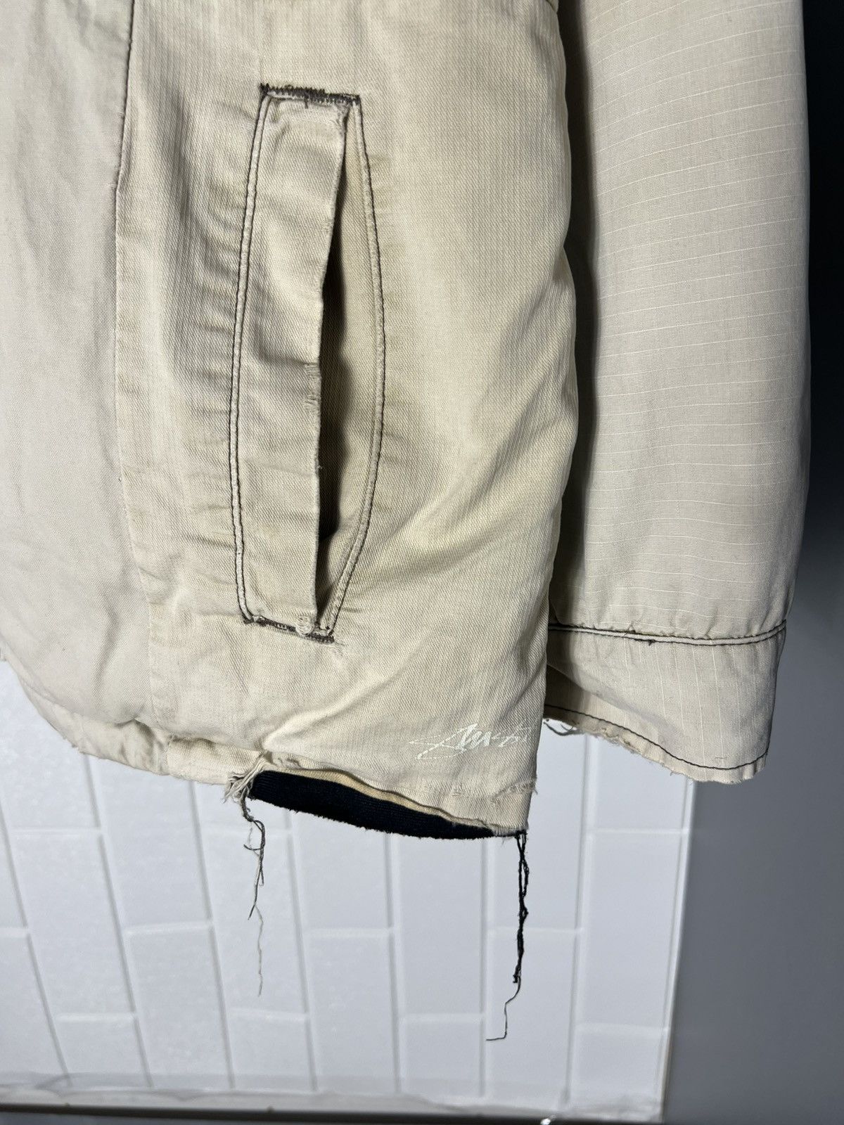 Stussy × Vintage VERY RARE STUSSY DESIGNER LIGHT JACKET JAPAN STYLE Y2K 90s Size US L / EU 52-54 / 3 - 4 Thumbnail