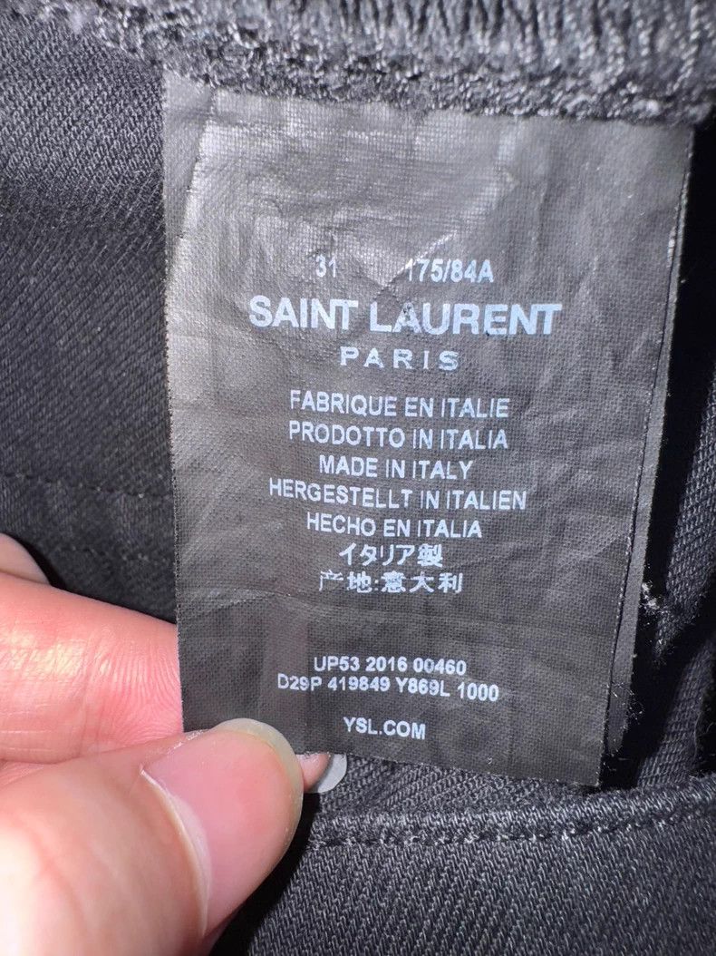 Saint Laurent Paris Saint Laurent Paris 16 FW show destroyed fringed raw-edge j Size US 31 - 5 Thumbnail