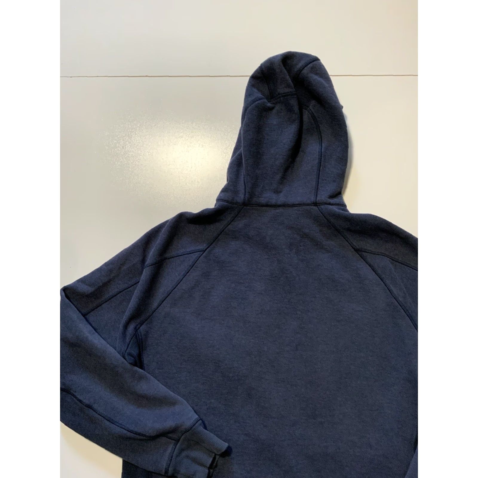 Lululemon Lululemon Athletica Core Navy Blue Thick Warm Ribbed Training Zip Hoodie XL Men Blue Full Zip Mens Size US XL / EU 56 / 4 - 4 Thumbnail