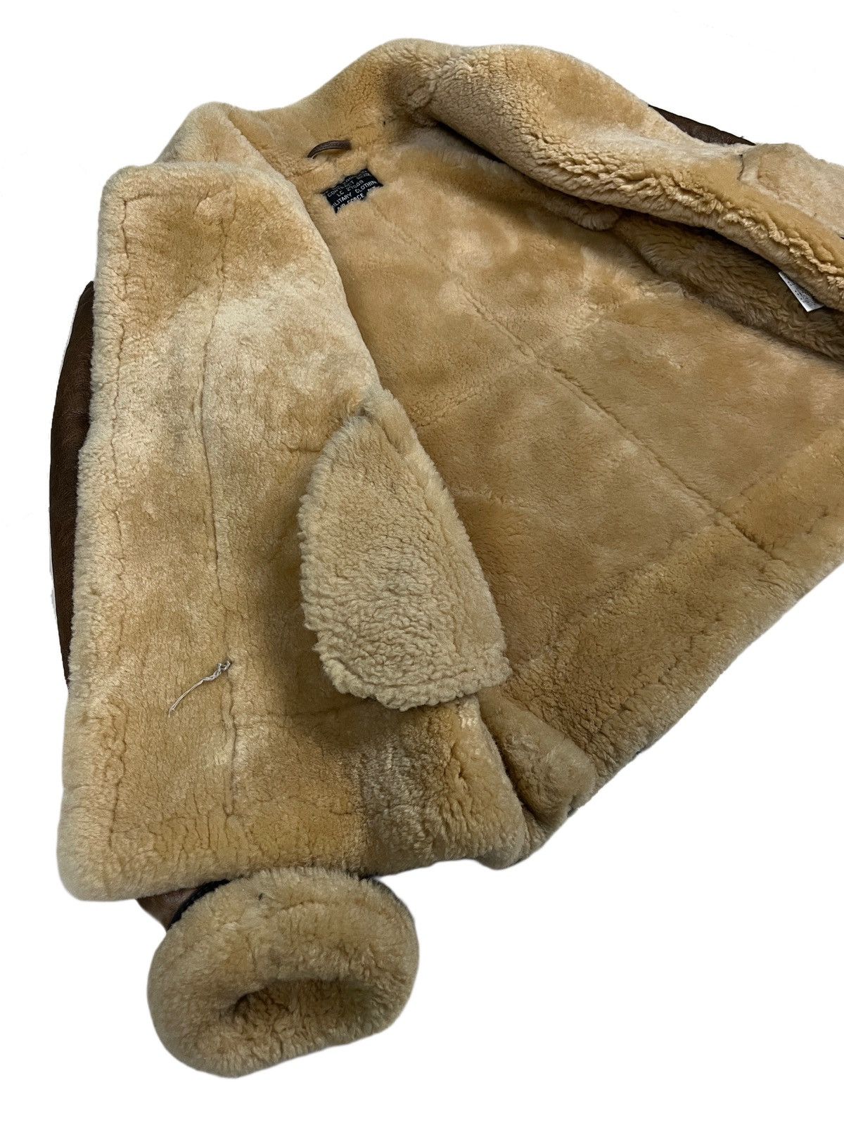 Vintage Vintage B-3 Sheepskin Leather Coat Shearling Sherpa Jacket Size US S / EU 44-46 / 1 - 16 Thumbnail