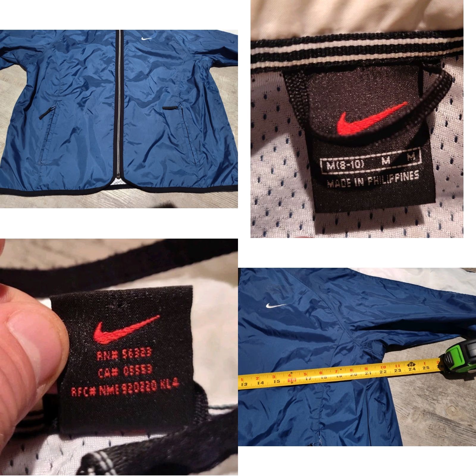 Nike VINTAGE NIKE 90s Full Zip SPELLOUT Windbreaker Jacket SWOOSH M Womens Size M / US 6-8 / IT 42-44 - 8 Thumbnail