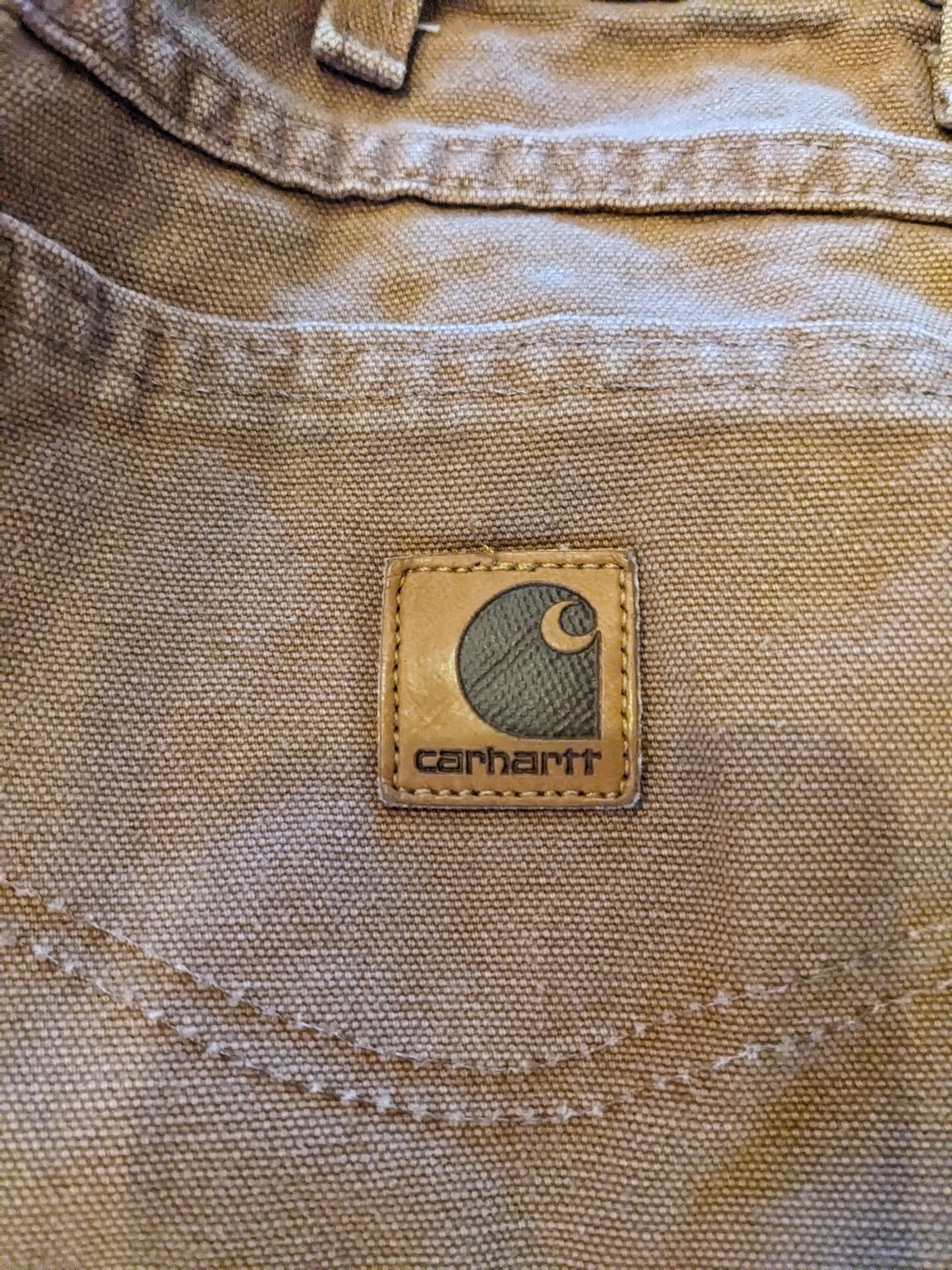 Carhartt × Vintage Vintage 90s Carhartt 372-BRN 33 x 30 Brown Pants Size US 33 - 2 Thumbnail