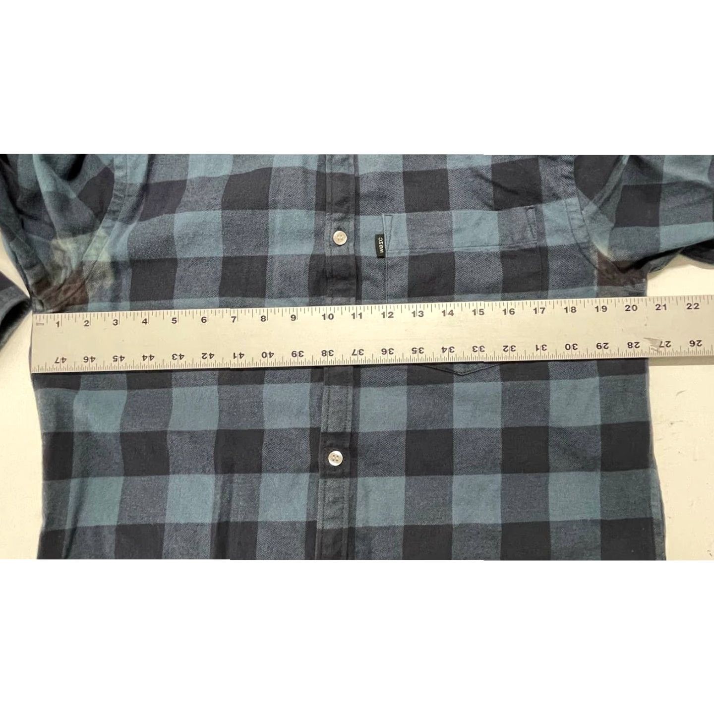 WeSC WeSC Button Up Shirt M Blue Cotton Buffalo Plaid Long Sleeve Casual Preppy 90s Mens Size US M / EU 48-50 / 2 - 8 Thumbnail