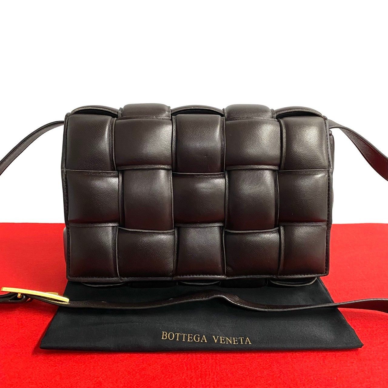 Bottega Veneta Bottega Veneta Padded Cassette Leather 2Way Bag Leather Shoulder Bag 37582 in Brown, Women's