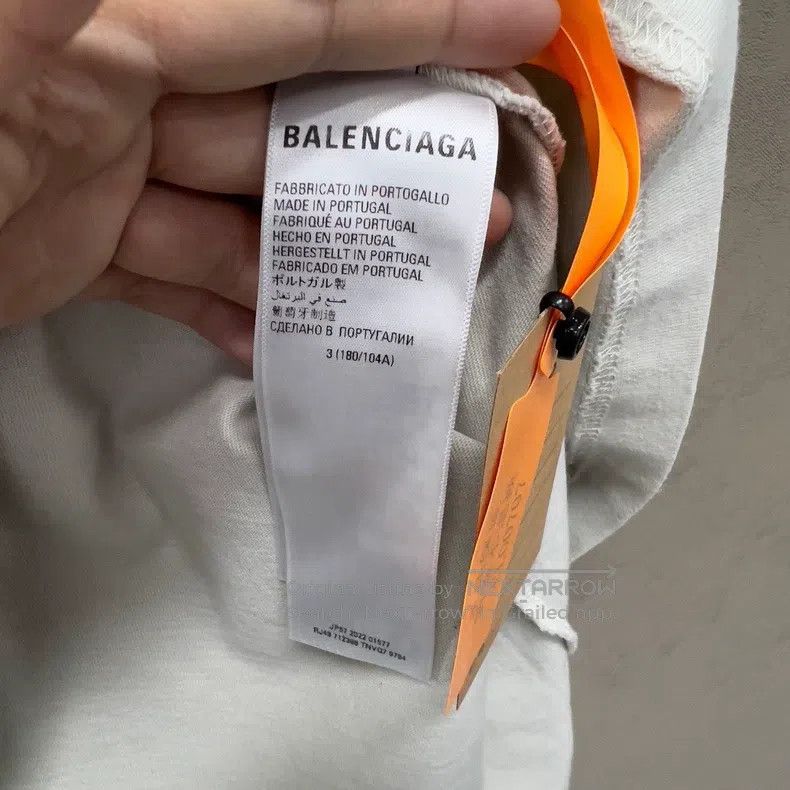 Balenciaga Balenciaga White Multi-Element Printed Logo Short Sleeve Size US L / EU 52-54 / 3 - 4 Thumbnail