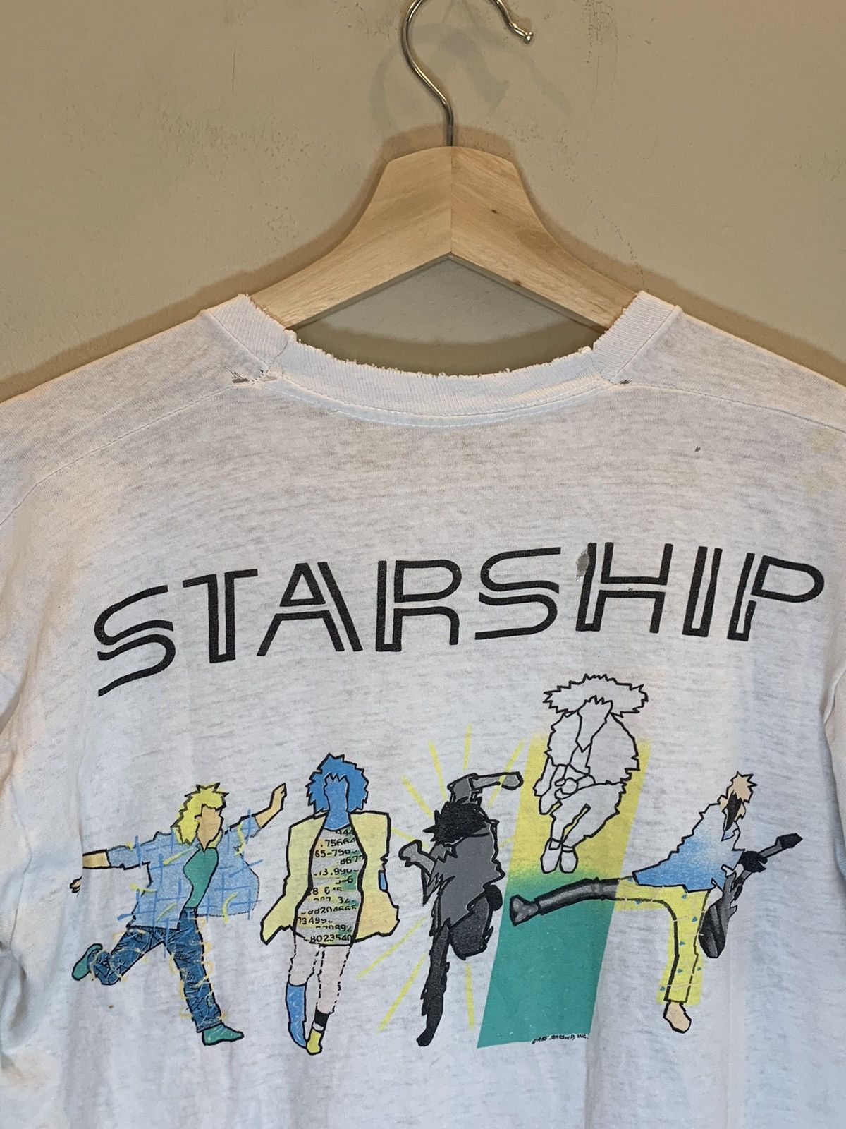 Band Tees *RARE* Vintage 1985 Jefferson Starship Tour Band T-Shirt Size US M / EU 48-50 / 2 - 4 Thumbnail
