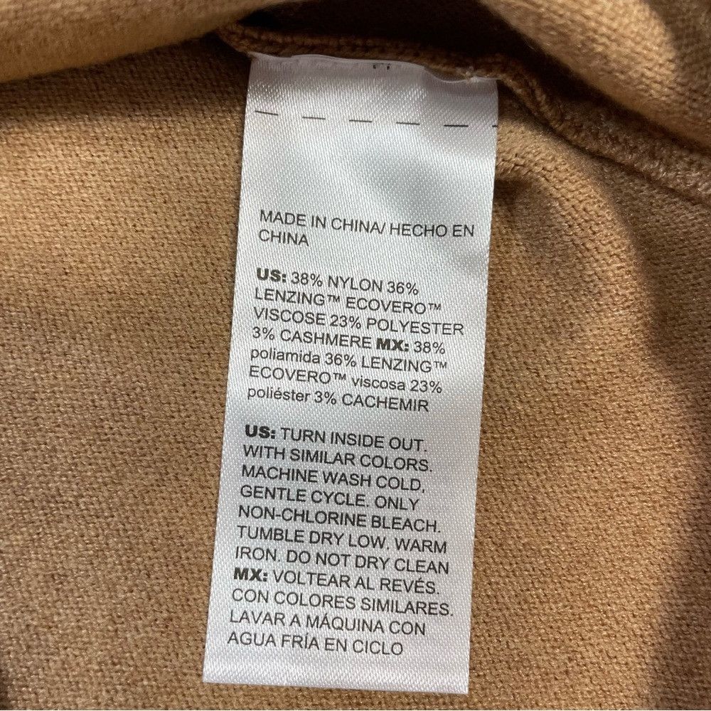 Chicos New Chico's Caviar Bead V-Neck Pullover Tan Sweater Size 1 Size M / US 6-8 / IT 42-44 - 8 Thumbnail