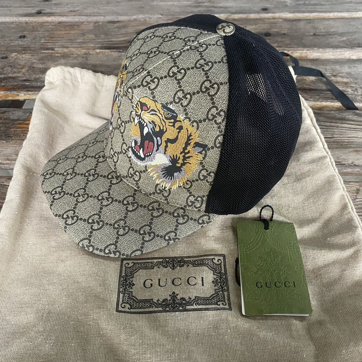 Gucci HAT BASEBALL RAP GG SUPR. TIG+R Size ONE SIZE - 1 Thumbnail