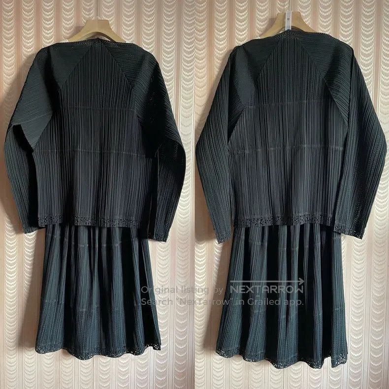 Issey Miyake Issey Miyake Rare Paper-cut Hollow Out 3D Pleated Midi Ski Size 25" / US 0 / IT 36 - 1 Thumbnail