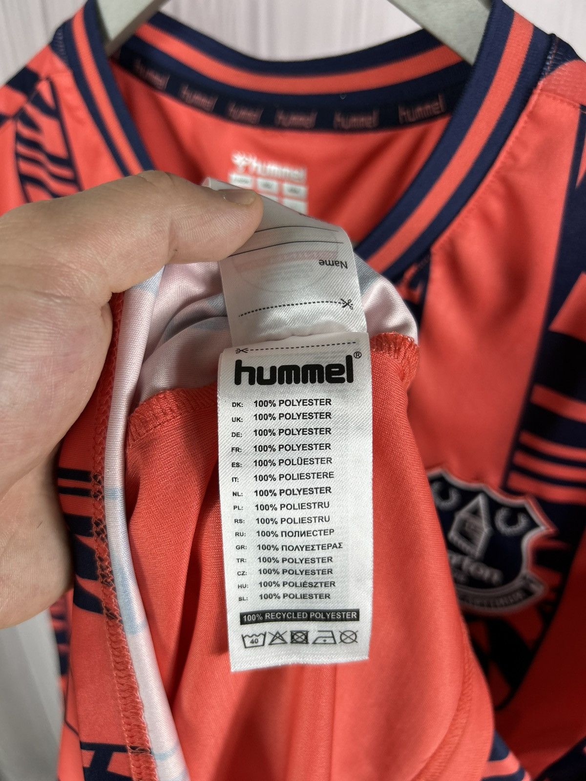 Hummel Everton FC 2023-24 Away Soccer Jersey Size M Hummel Size US M / EU 48-50 / 2 - 10 Thumbnail
