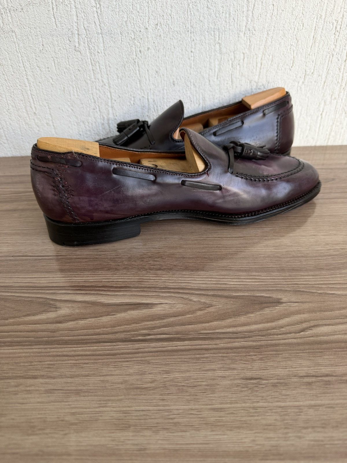 Alden Burgundy shell cordovan tassel loafers by brook brothers Size US 10.5 / EU 43-44 - 12 Thumbnail