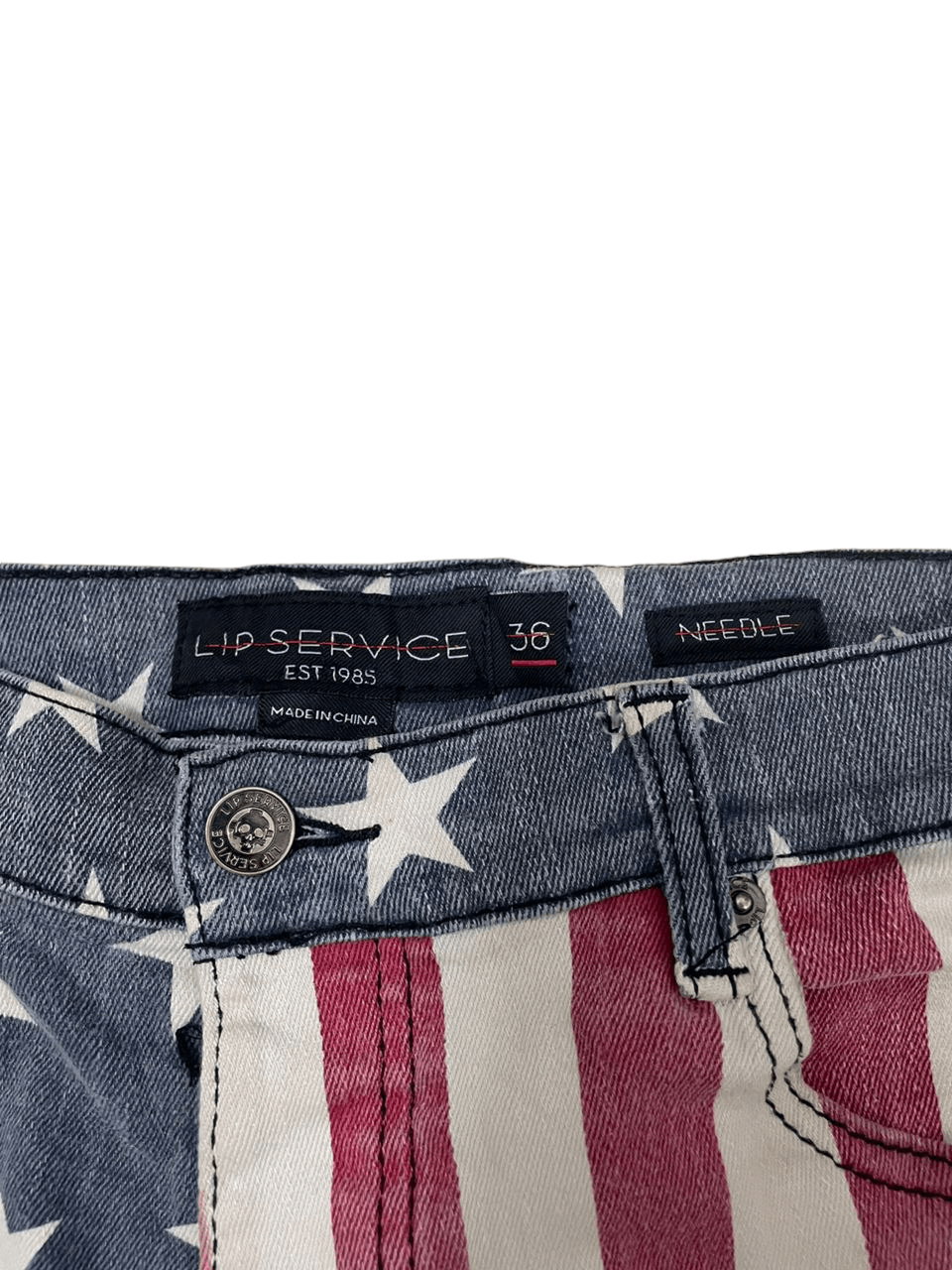Rockstar Games 💥Rockstar Lip Service American Flag 💥 Size US 35 - 8 Thumbnail