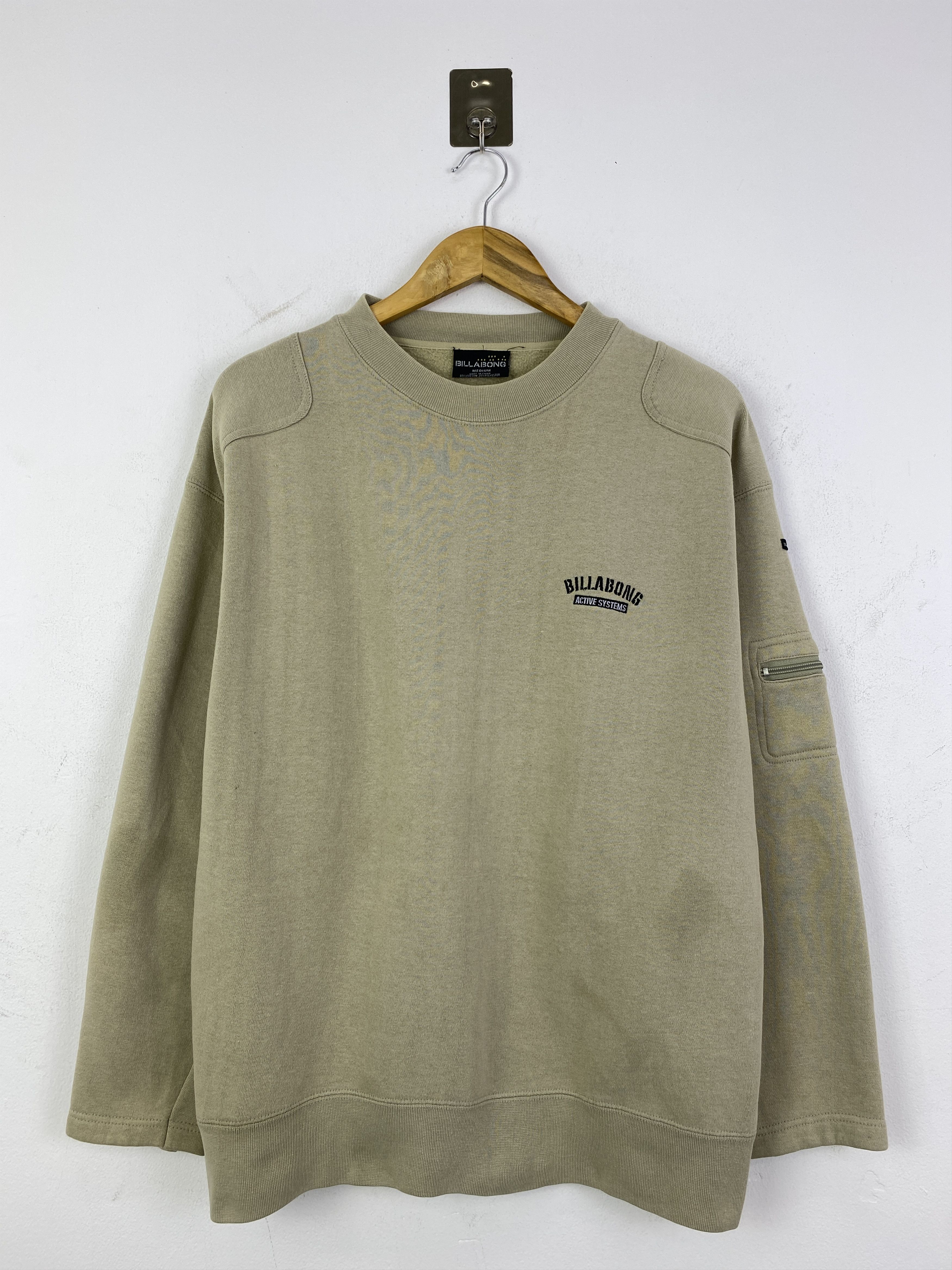 Billabong Vintage Billabong Zip Pocket On Sleeve Sweatshirt SH0168 Size US M / EU 48-50 / 2 - 9 Thumbnail