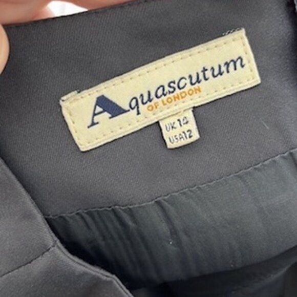 Aquascutum Aquascutum London Dual Slit Solid Pencil Skirt Straight Size 34" / US 12 / IT 48 - 6 Thumbnail